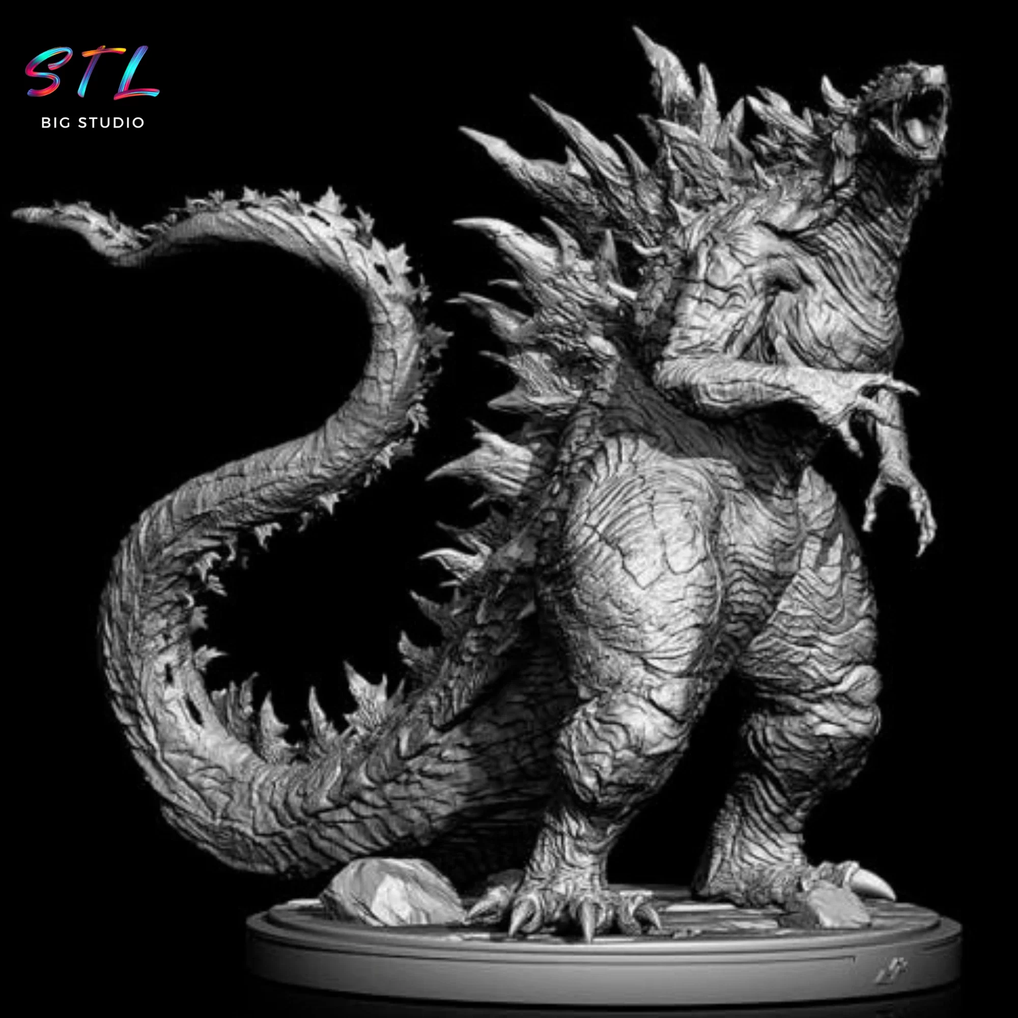 modelo 3d godzilla kaiju gigante modelo 3d godzilla kaiju gigante