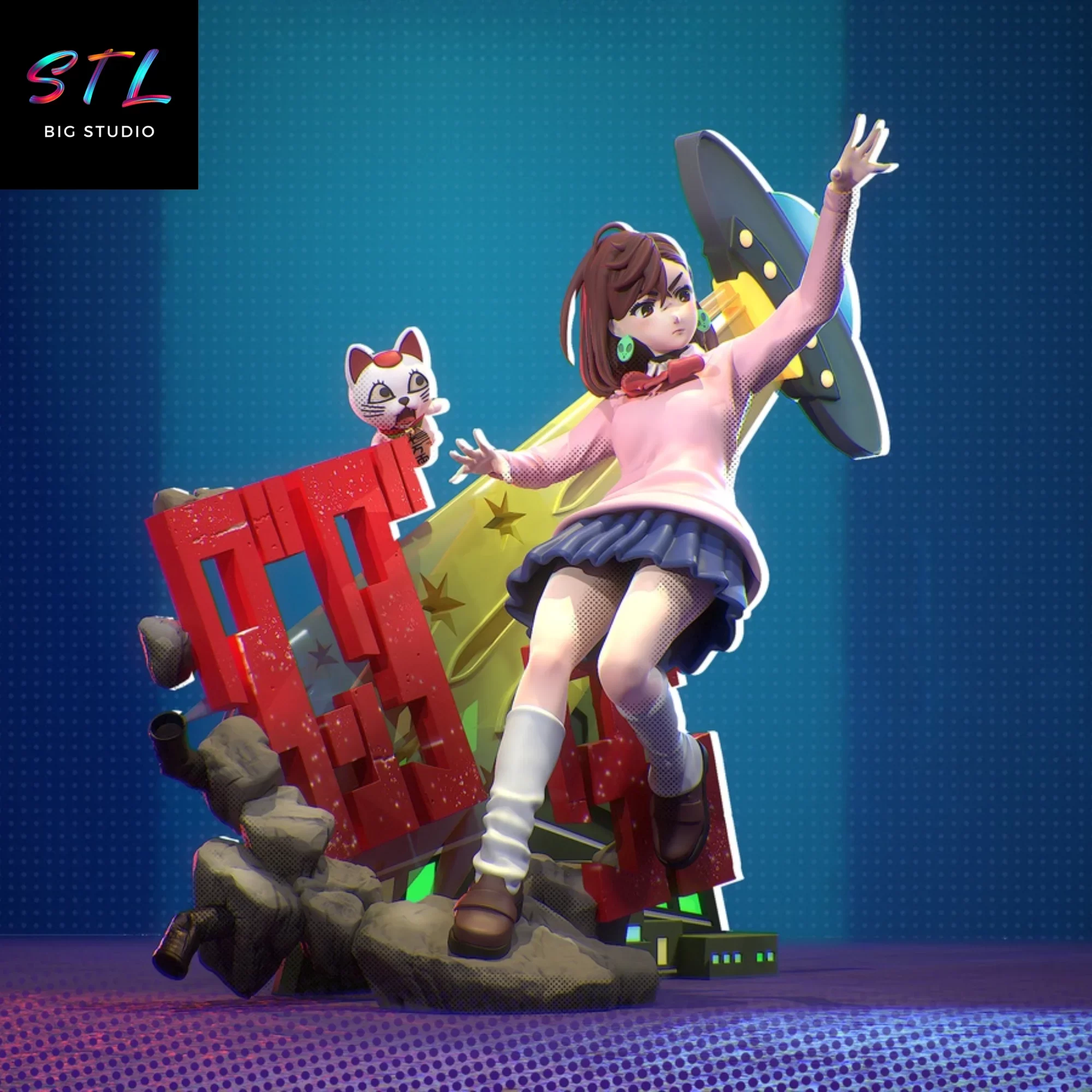 momo ayase stl dan da dan diorama imprimir 3d momo ayase stl dan da dan diorama imprimir 3d