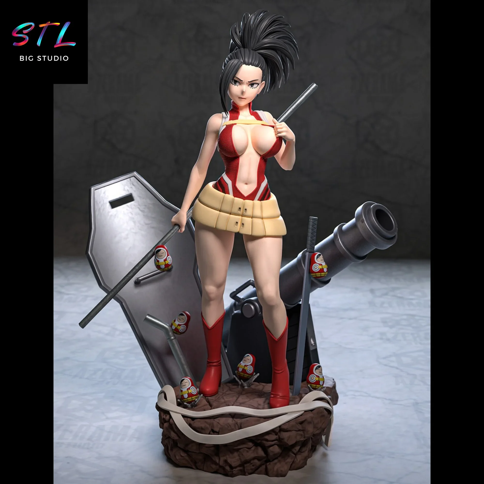 momo yaoyorozu stl my hero academia impresion 3d