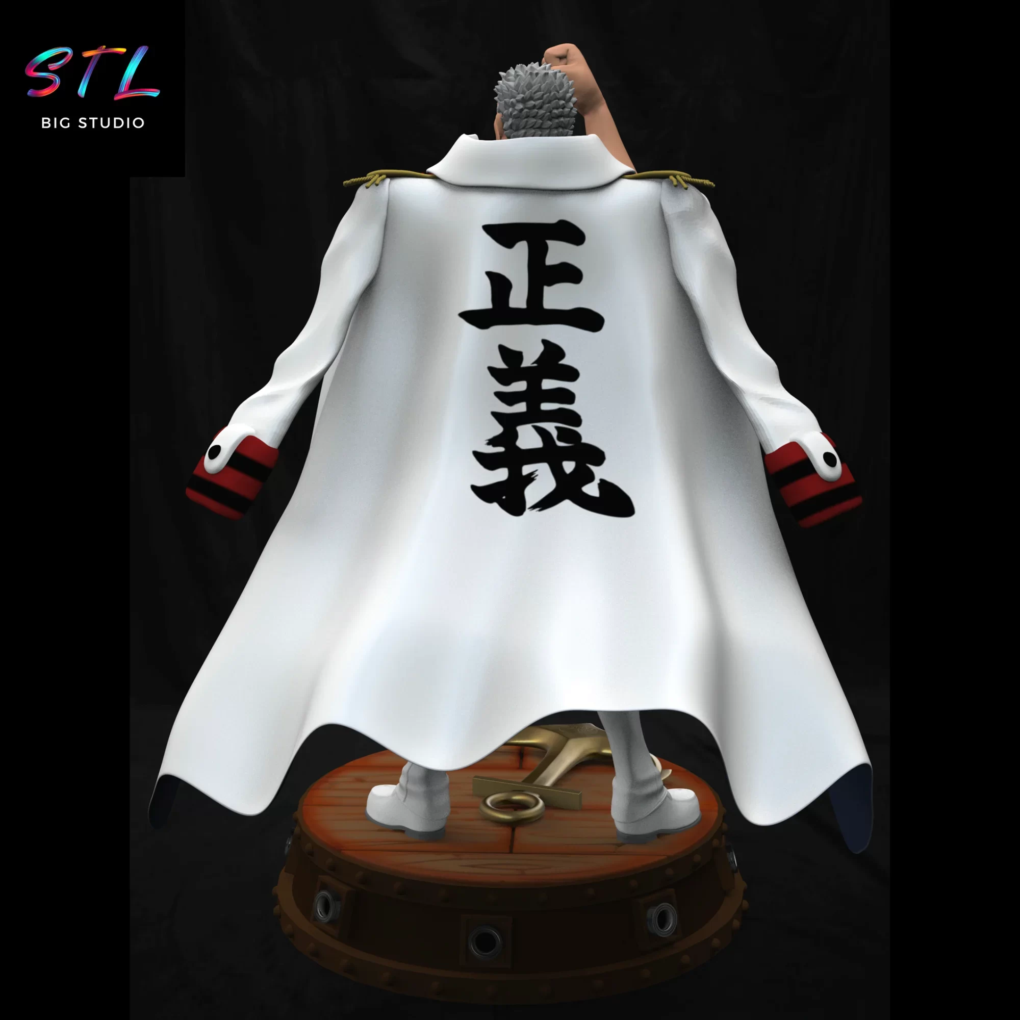 monkey d garp one piece stl impresion 3d anime monkey d garp one piece stl impresion 3d anime