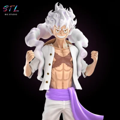 monkey d luffy gear 5 stl one piece impresion 3d