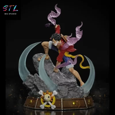 monkey d luffy stl impresion 3d diorama one piece