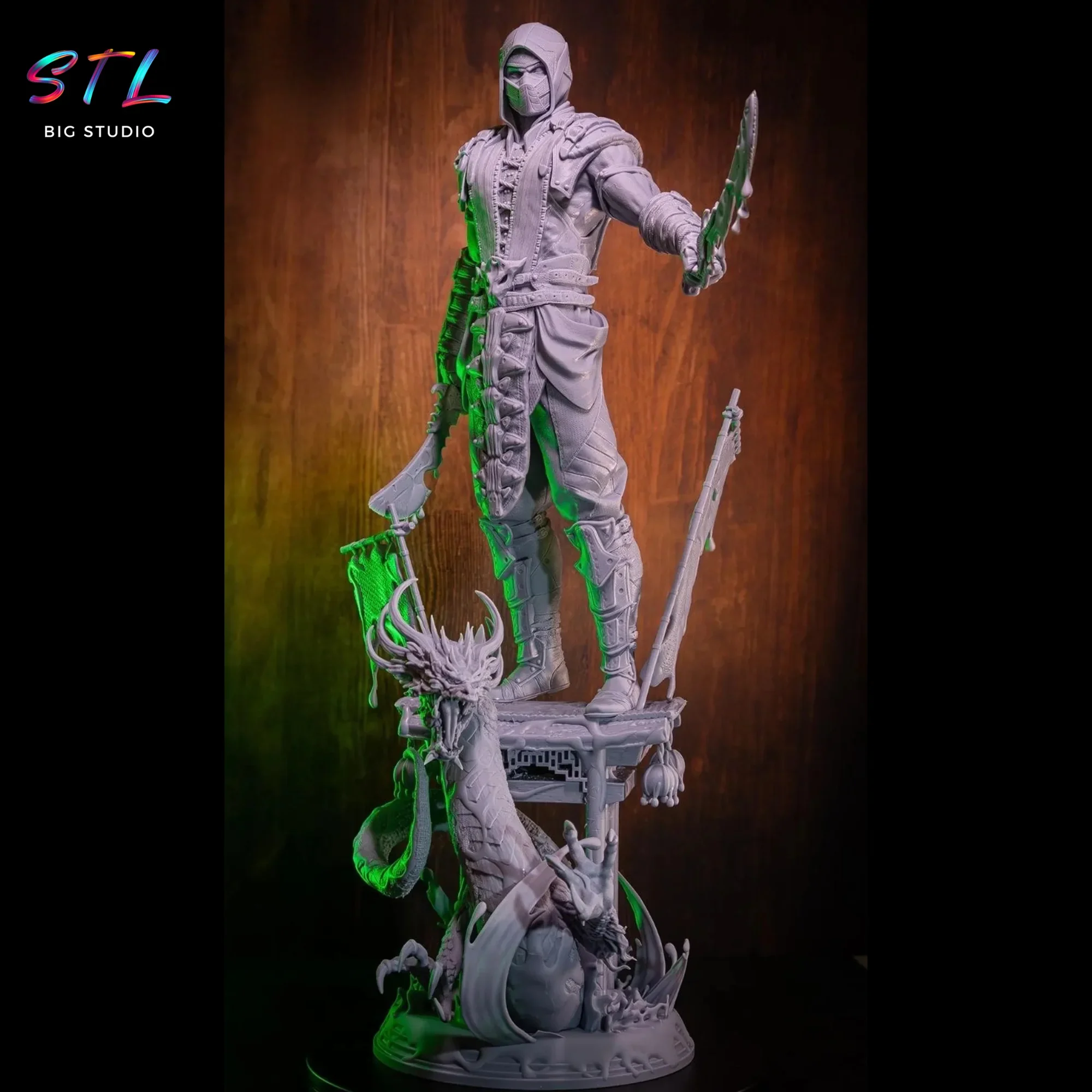 mortal kombat stl reptile para impresion 3d mortal kombat stl reptile para impresion 3d