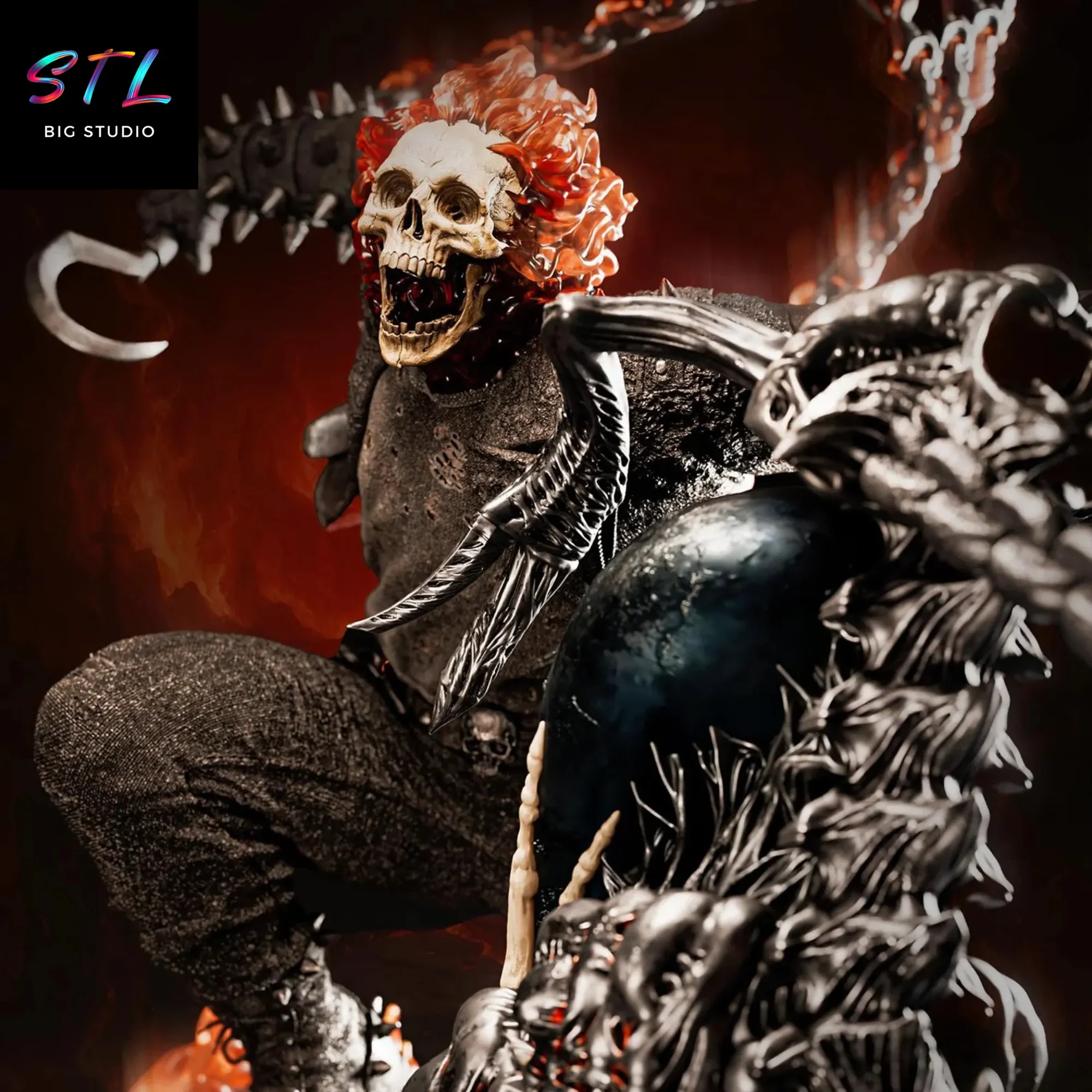 motorista fantasma stl impresion 3d marvel motorista fantasma stl impresion 3d marvel