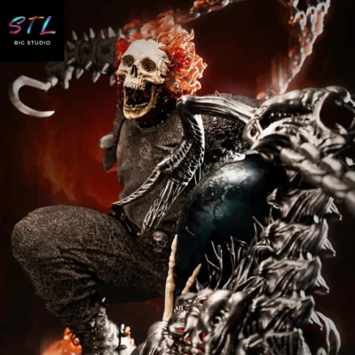 motorista fantasma stl impresion 3d marvel