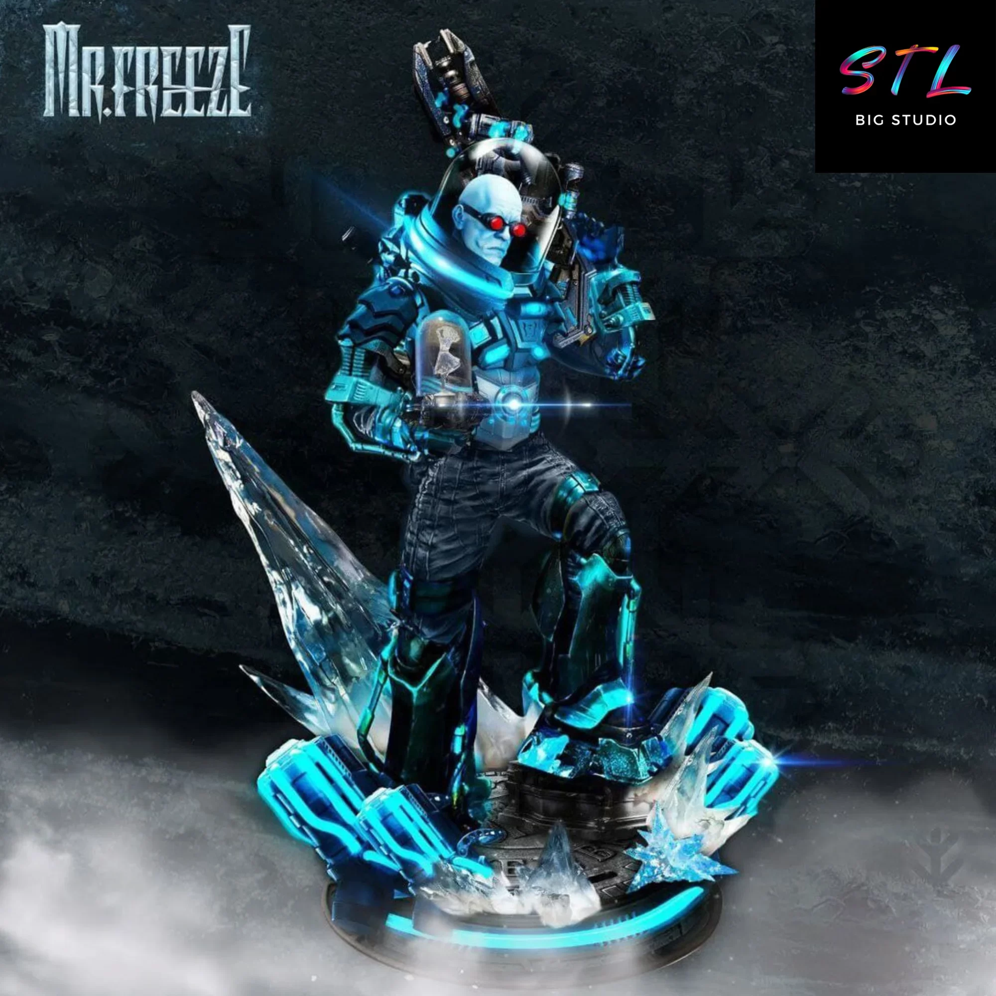 mr freeze stl impresion 3d dc comics