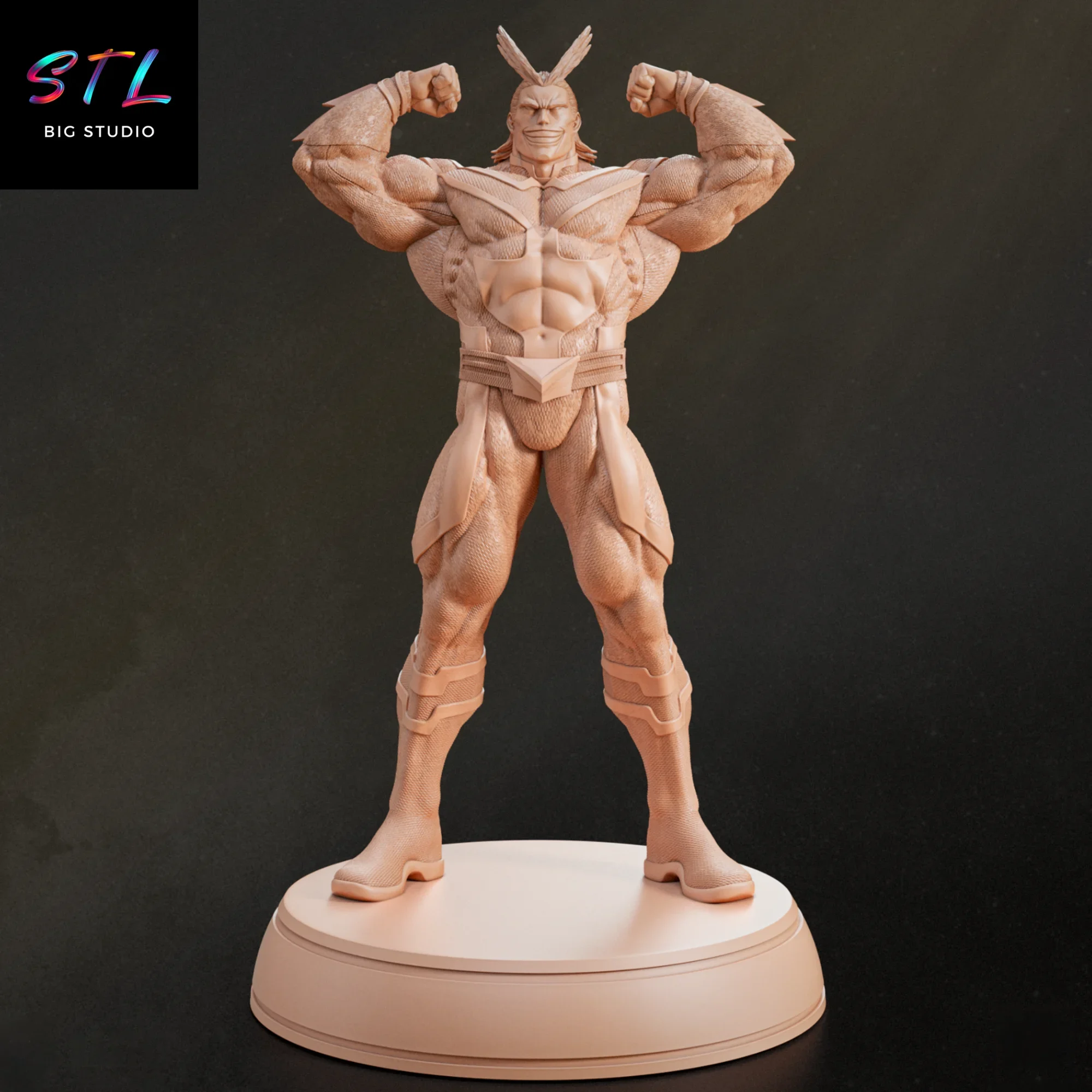 my hero academia stl all might figura impresion 3d my hero academia stl all might figura impresion 3d