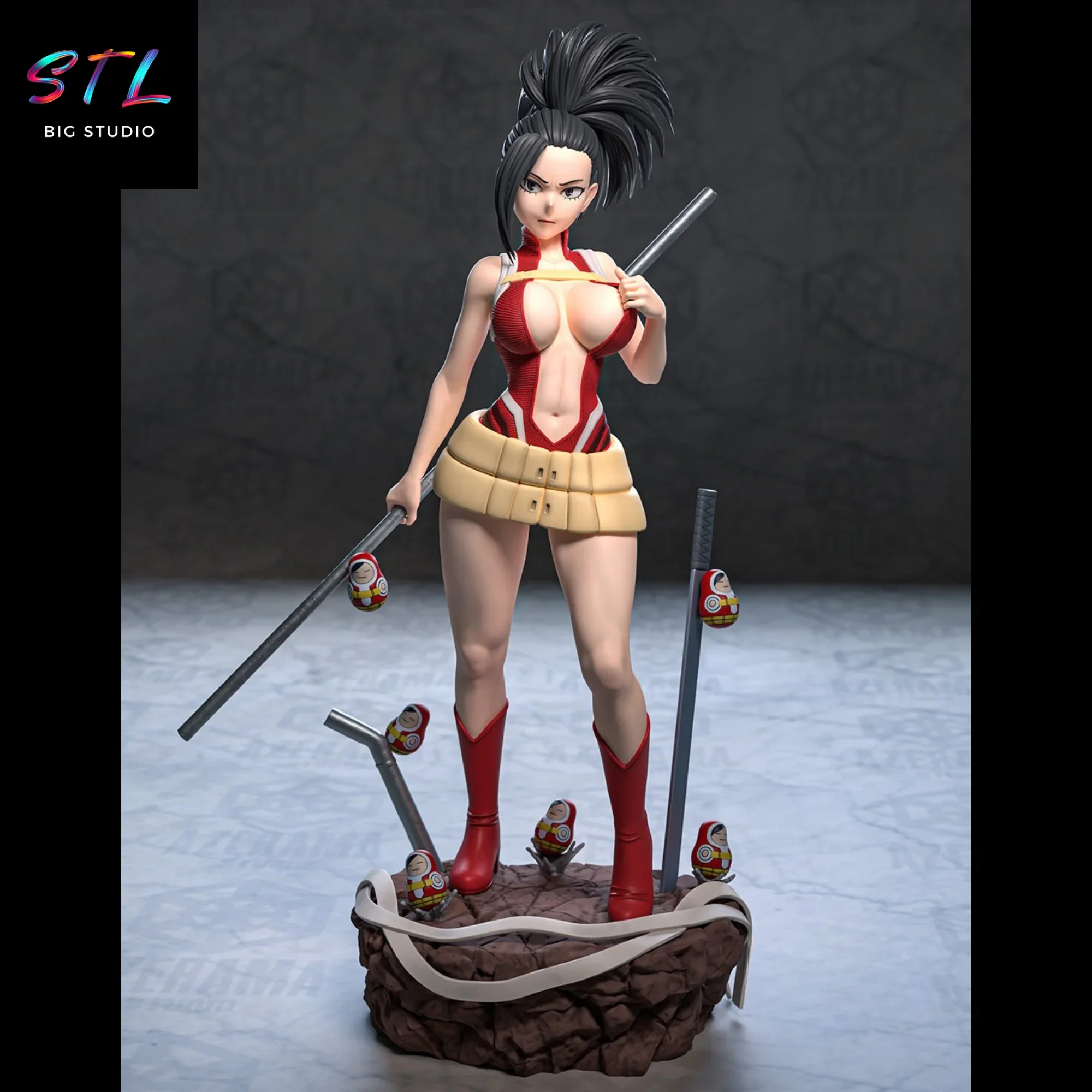 my hero academia stl momo yaoyorozu figura impresion 3d my hero academia stl momo yaoyorozu figura impresion 3d