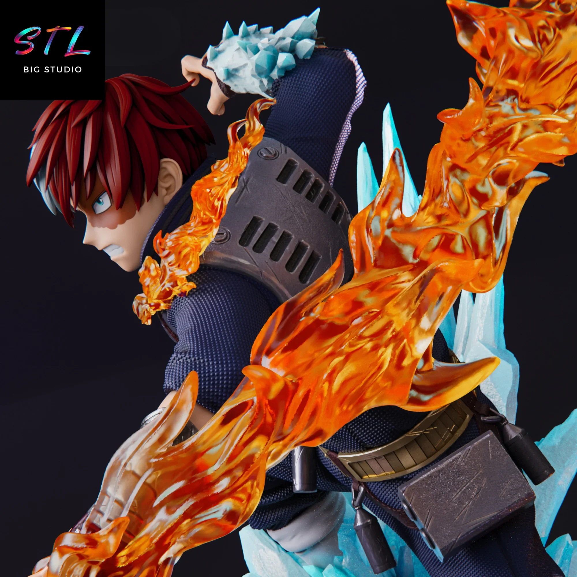 my hero academia stl shoto todoroki impresion 3d my hero academia stl shoto todoroki impresion 3d
