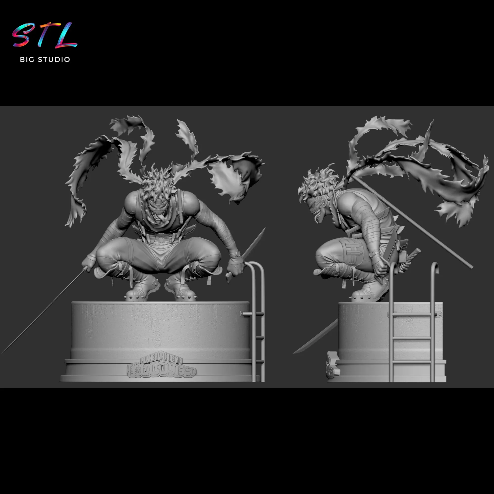 my hero academia stl stain impresion 3d my hero academia stl stain impresion 3d