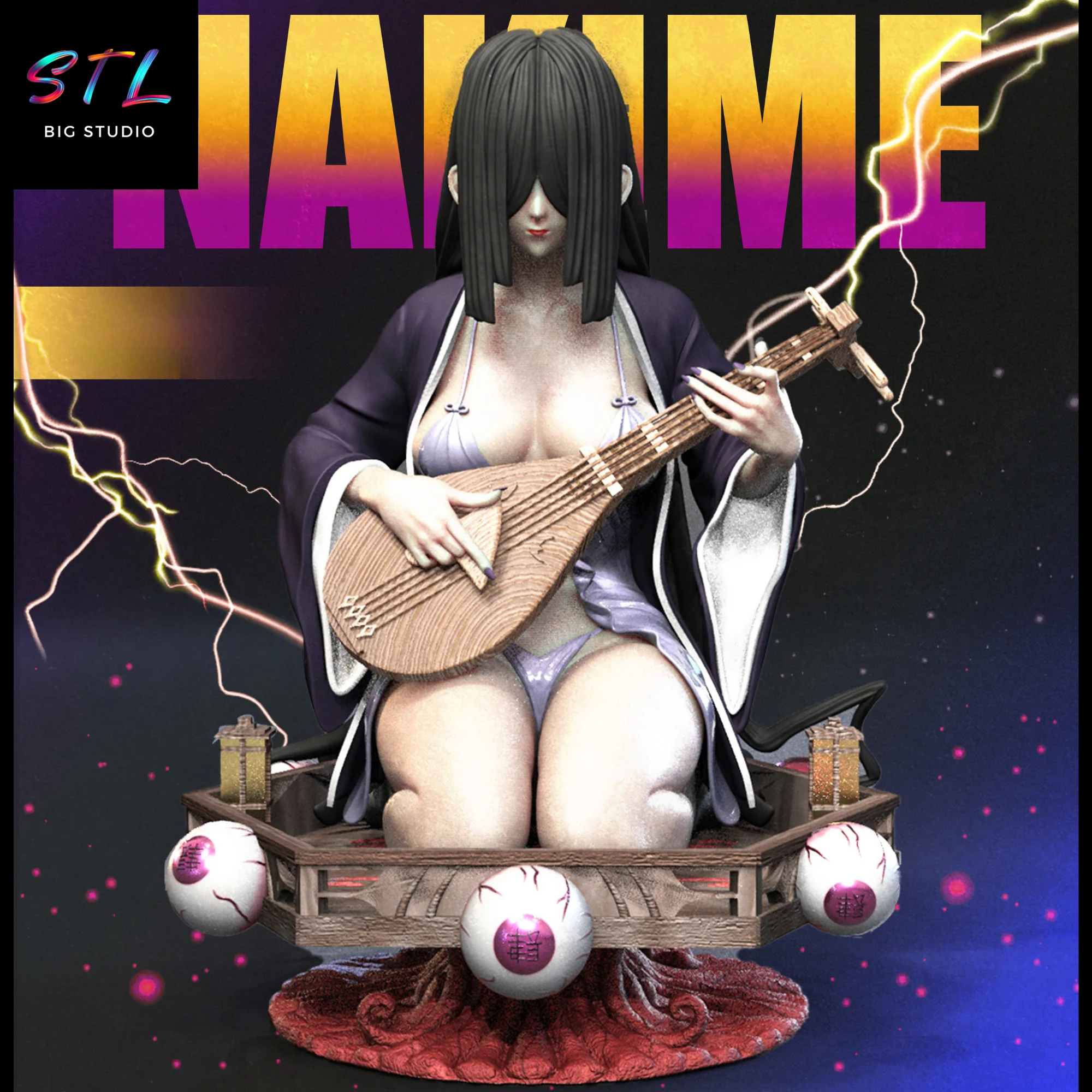 nakime stl demon slayer impresion 3d