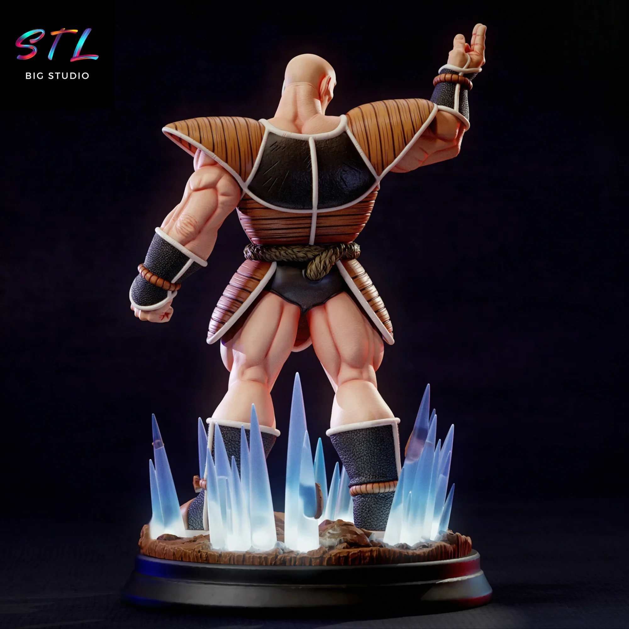 nappa stl bola de dragon para impresion 3d nappa stl bola de dragon para impresion 3d