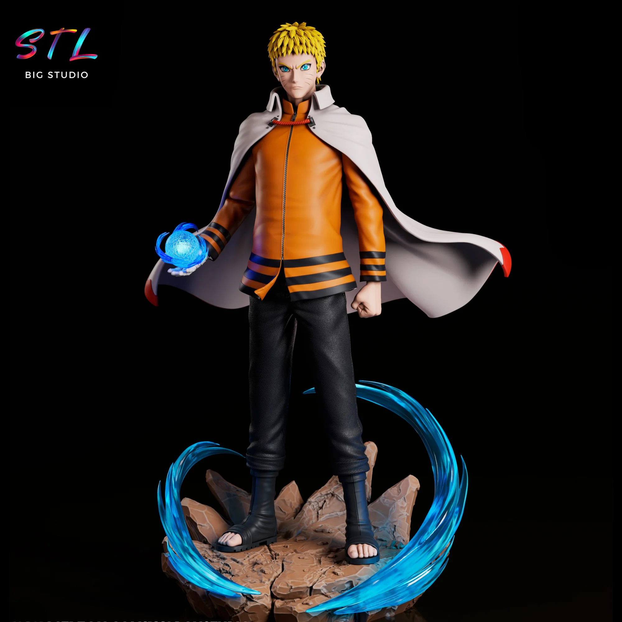 naruto hokage stl impresion 3d