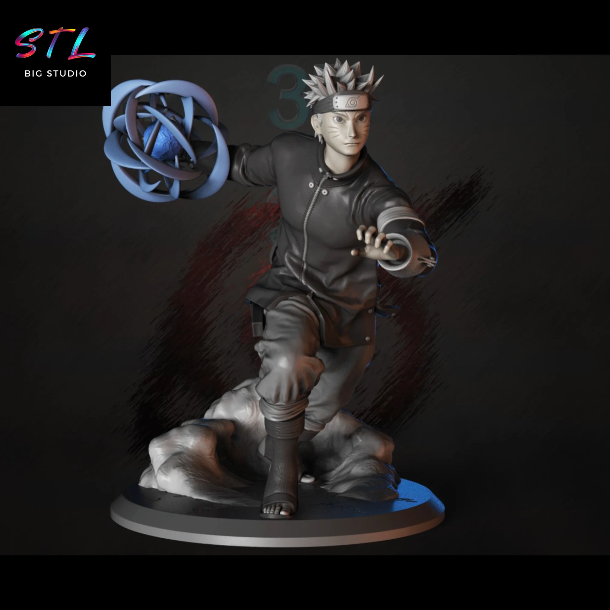 naruto rasengan stl impresion 3d