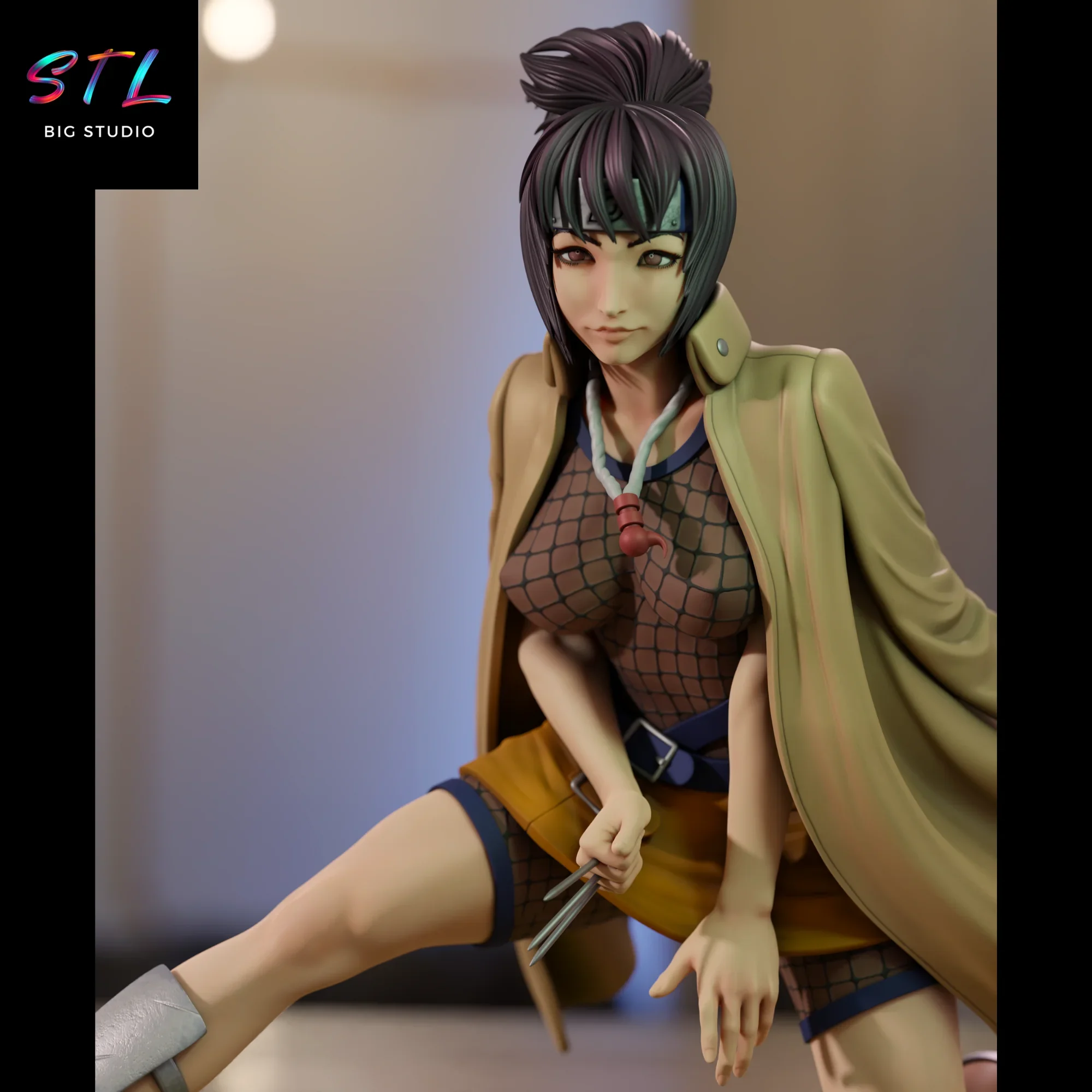 naruto shippuden stl anko mitarashi impresion 3d naruto shippuden stl anko mitarashi impresion 3d