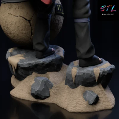 naruto shippuden stl gaara kazekage figura impresion 3d