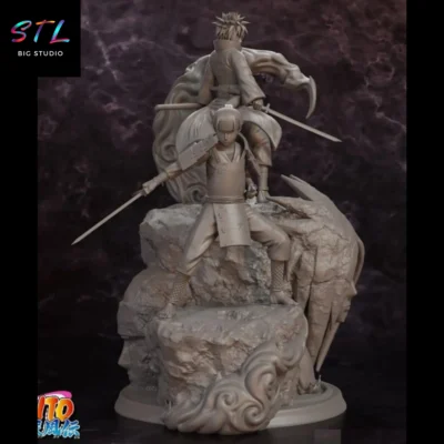 naruto shippuden stl madara y hashirama impresion 3d