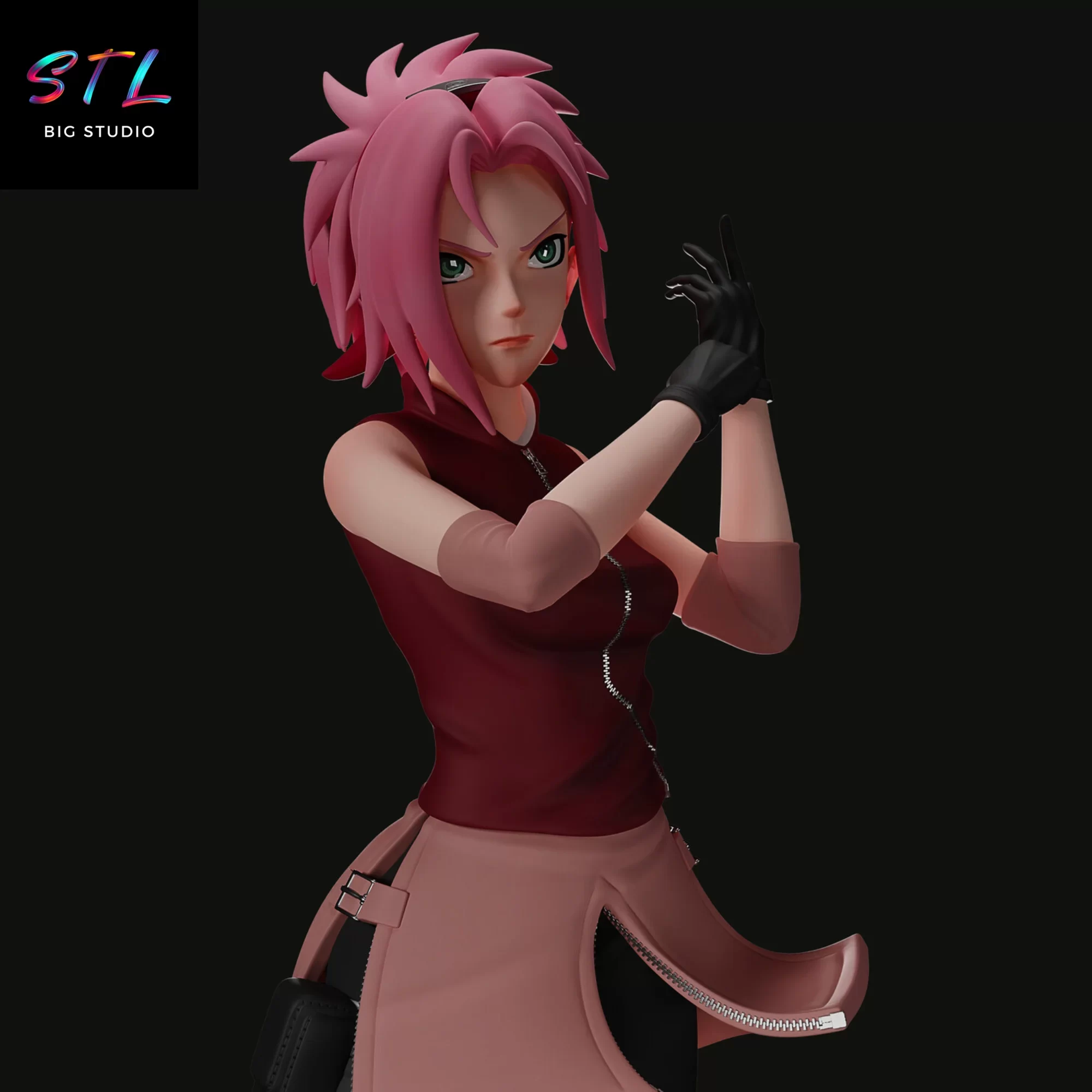 naruto shippuden stl sakura haruno impresion 3d naruto shippuden stl sakura haruno impresion 3d