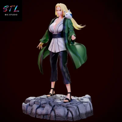 naruto shippuden stl tsunade hokage para impresion 3d