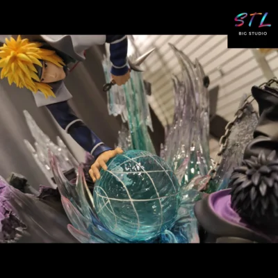 naruto stl minato vs obito diorama impresion 3d