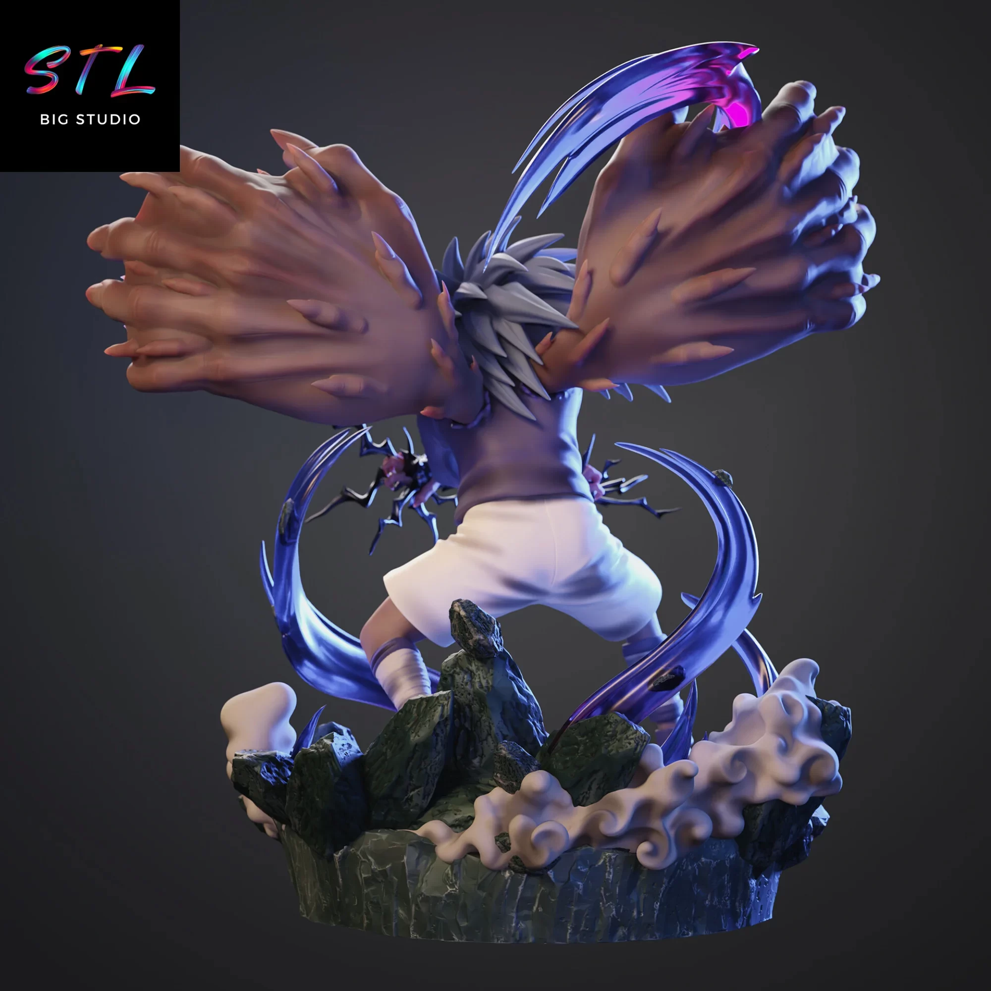 naruto stl sasuke marca maldita diorama 3d naruto stl sasuke marca maldita diorama 3d