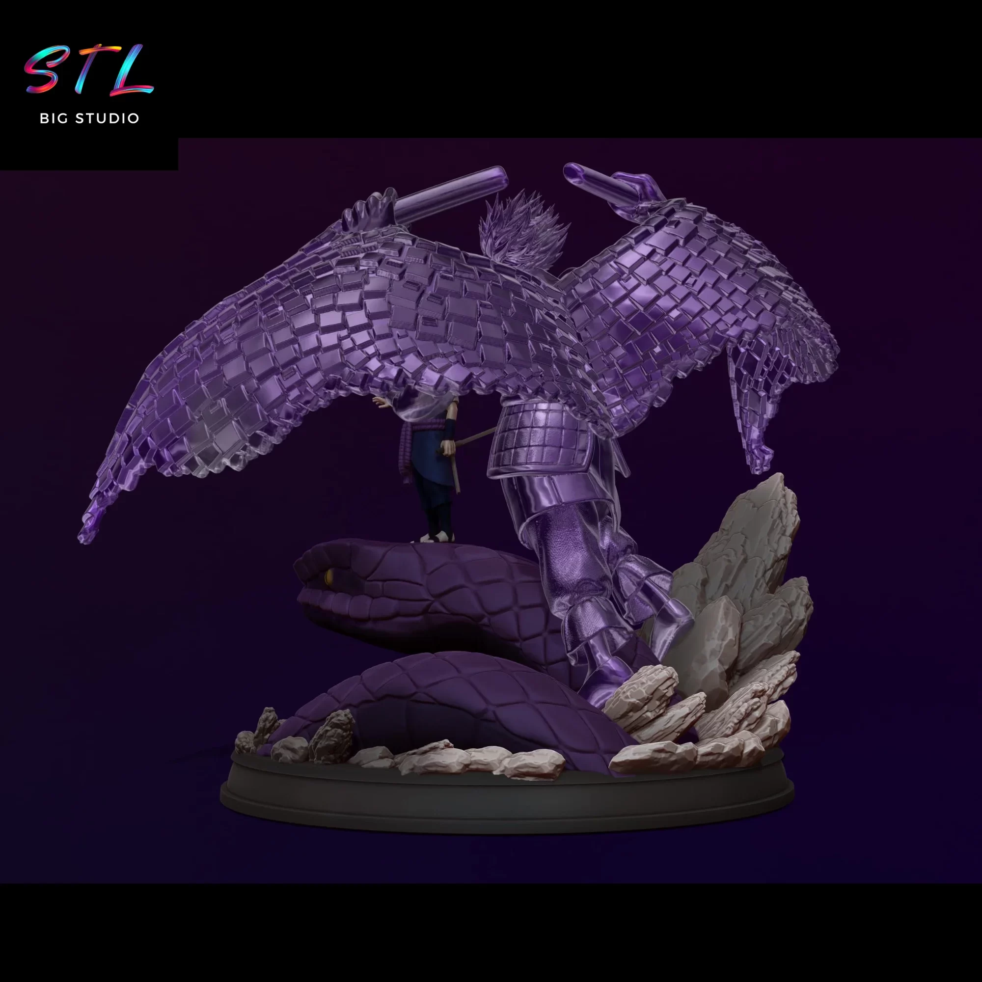 naruto stl sasuke y susanoo impresion 3d naruto stl sasuke y susanoo impresion 3d