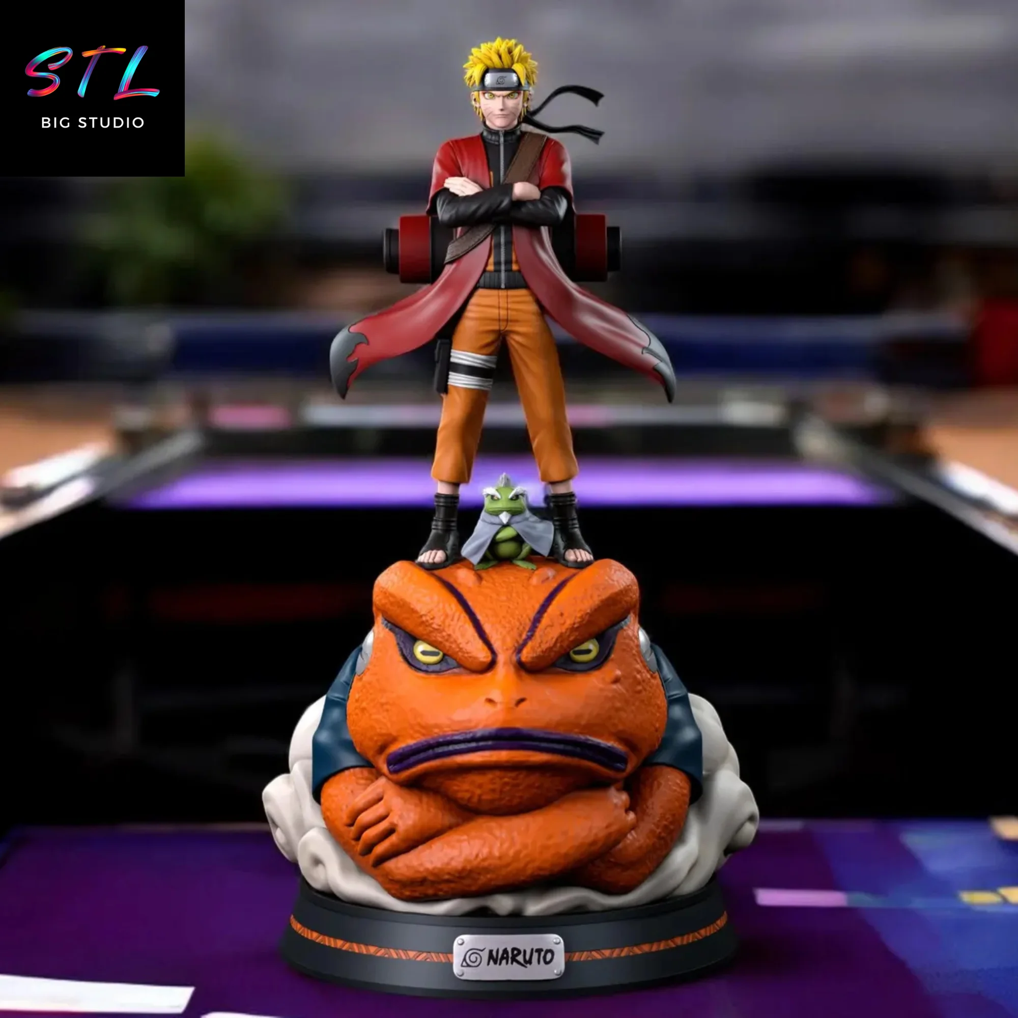 naruto y gamakichi stl impresion 3d naruto shippuden