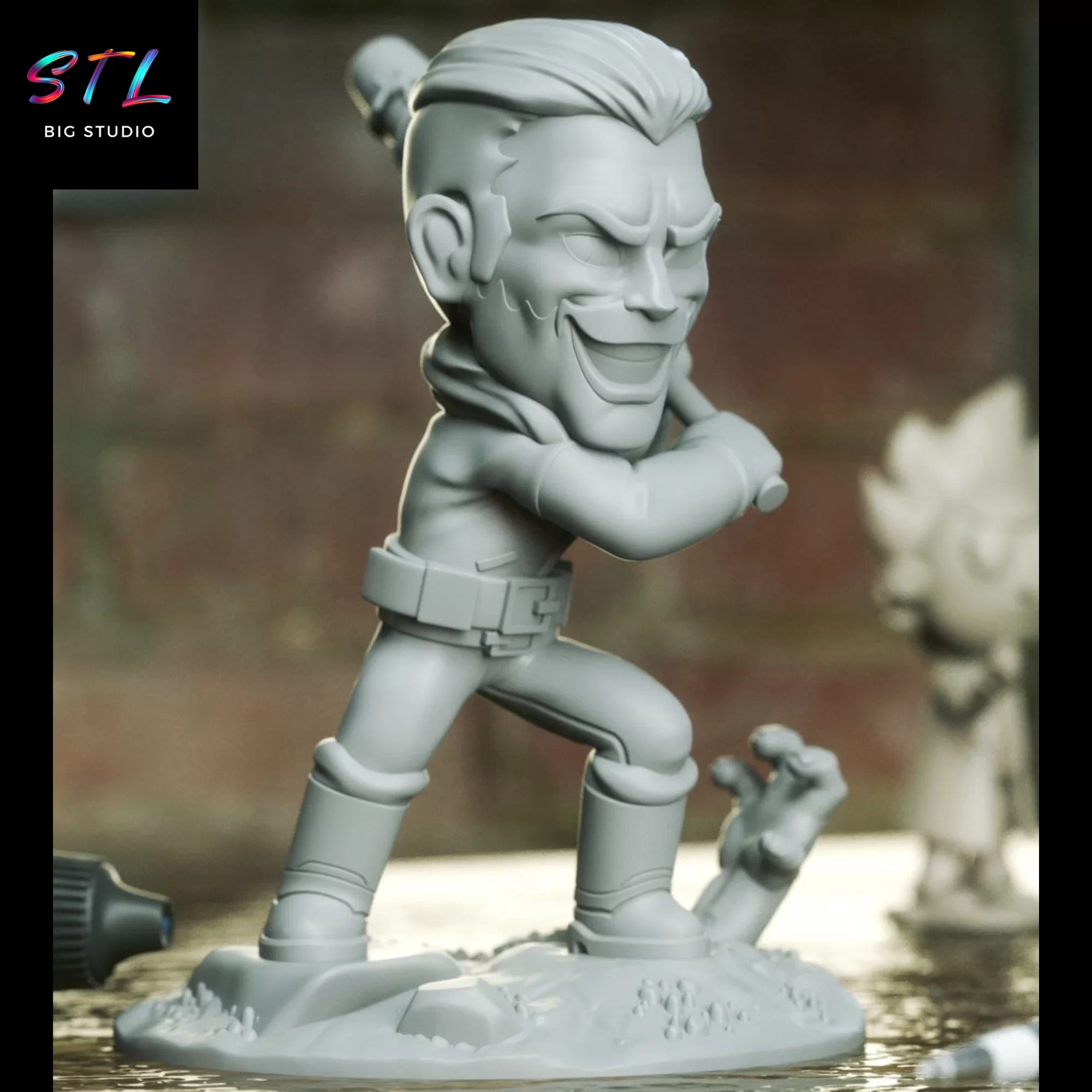 negan stl chibi kawaii the walking dead impresion 3d negan stl chibi kawaii the walking dead impresion 3d
