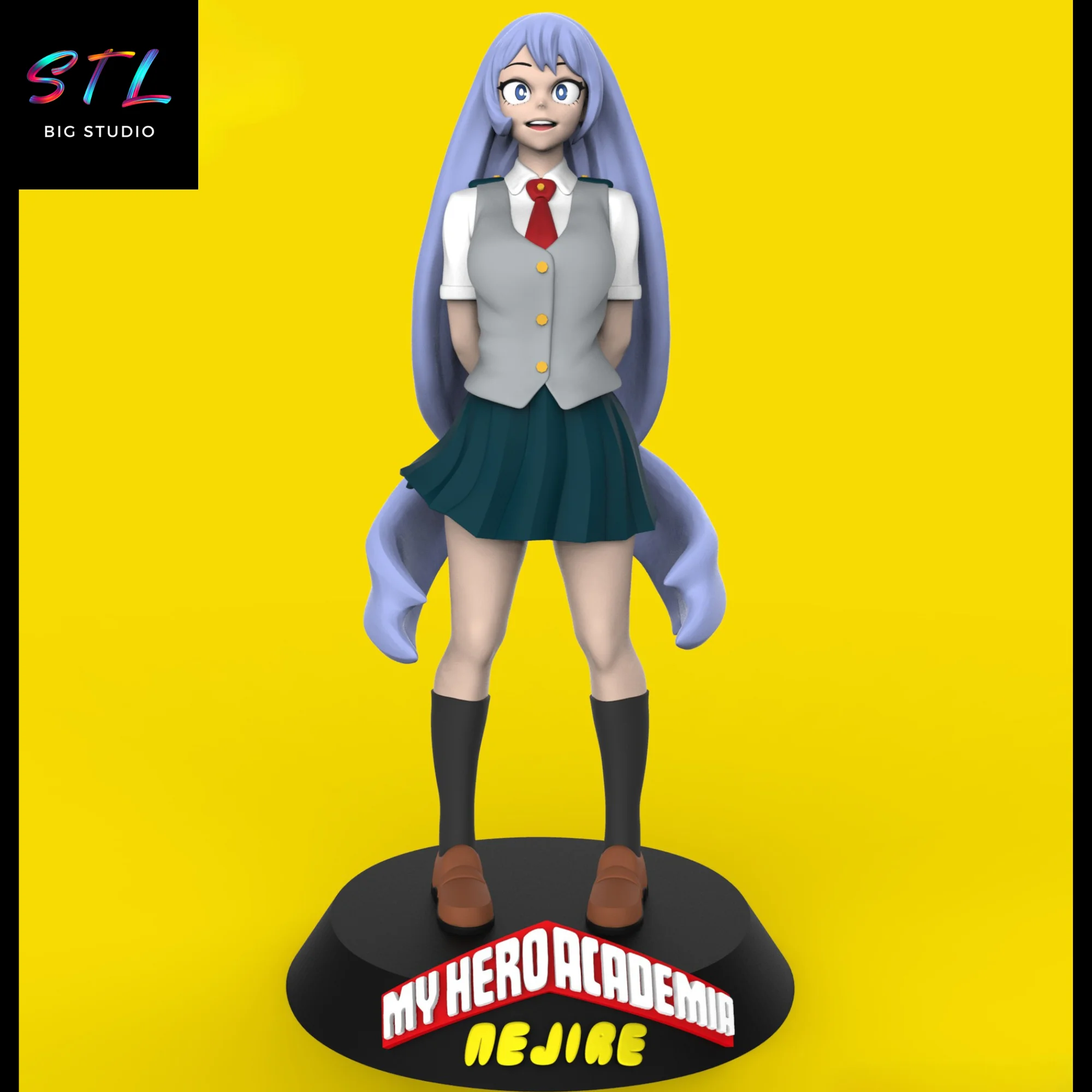 nejire hado stl my hero academia impresion 3d