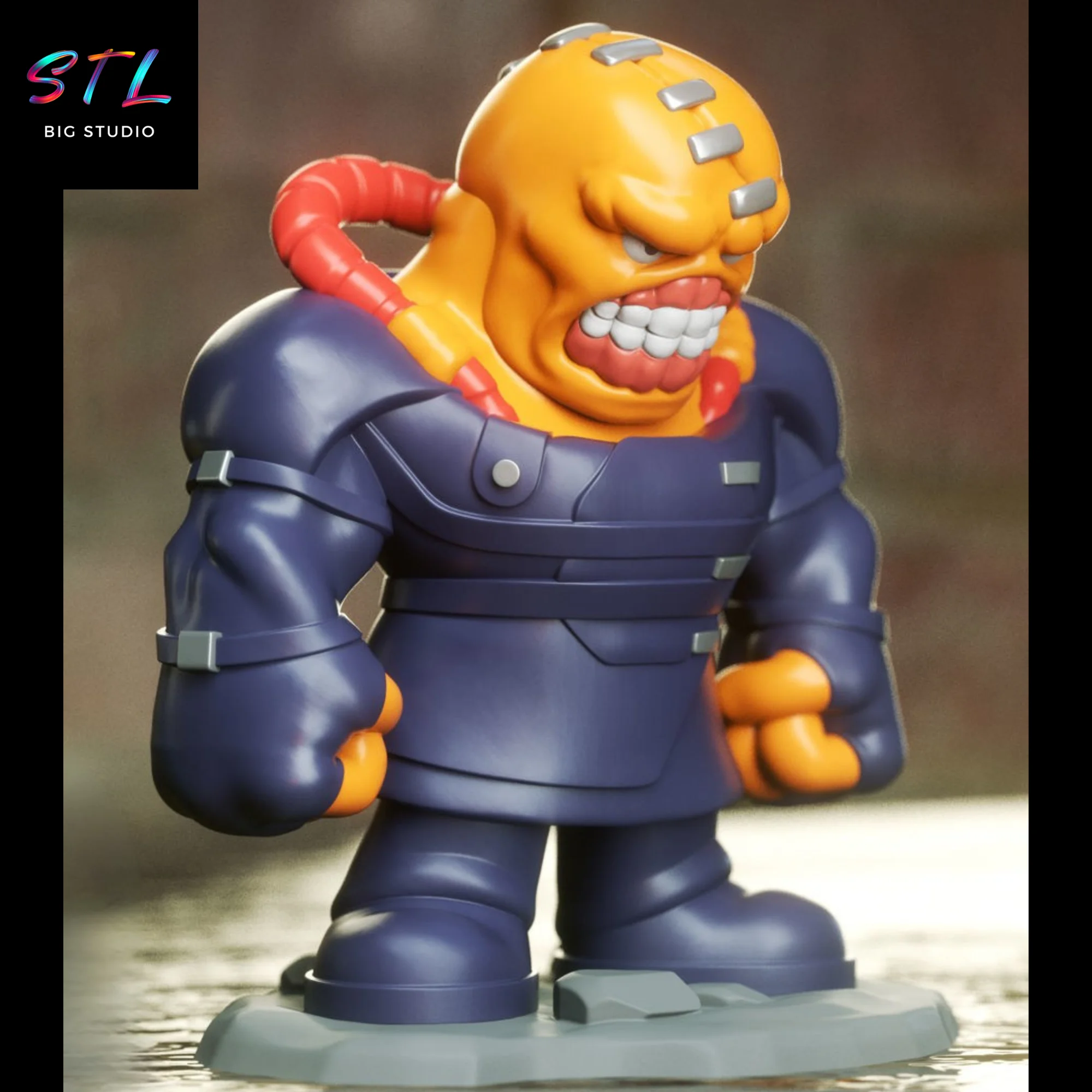nemesis chibi stl resident evil impresion 3d