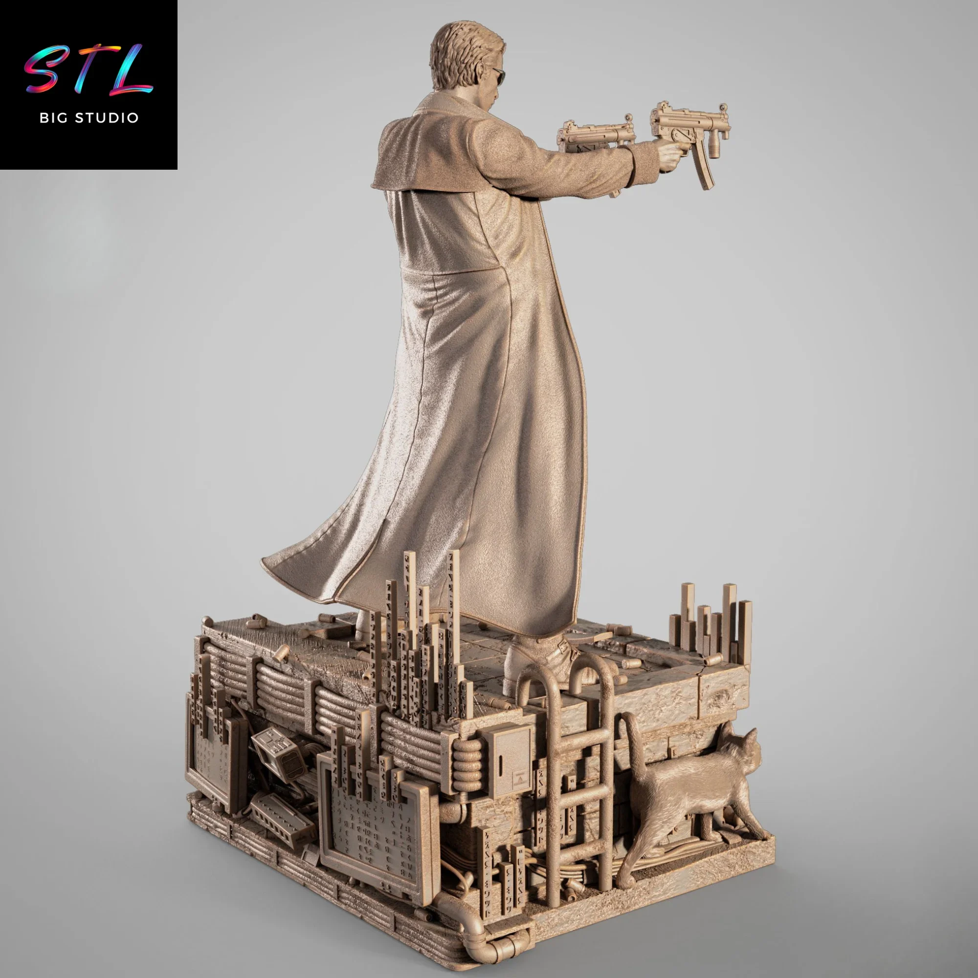 neo stl diorama matrix figura impresion 3d neo stl diorama matrix figura impresion 3d