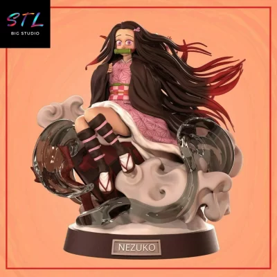 nezuko kamado stl demon slayer impresion 3d
