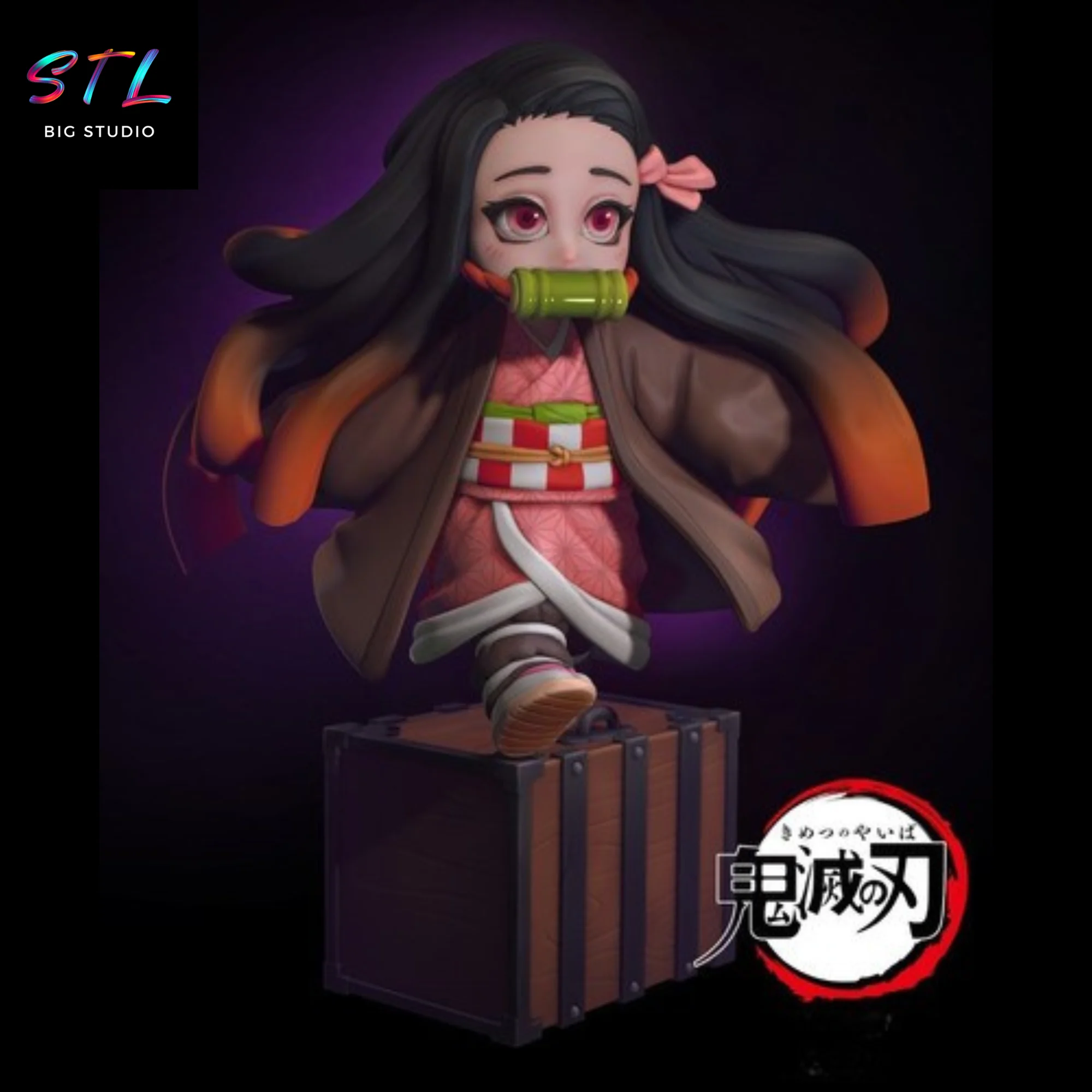 nezuko pequeña stl demon slayer impresion 3d
