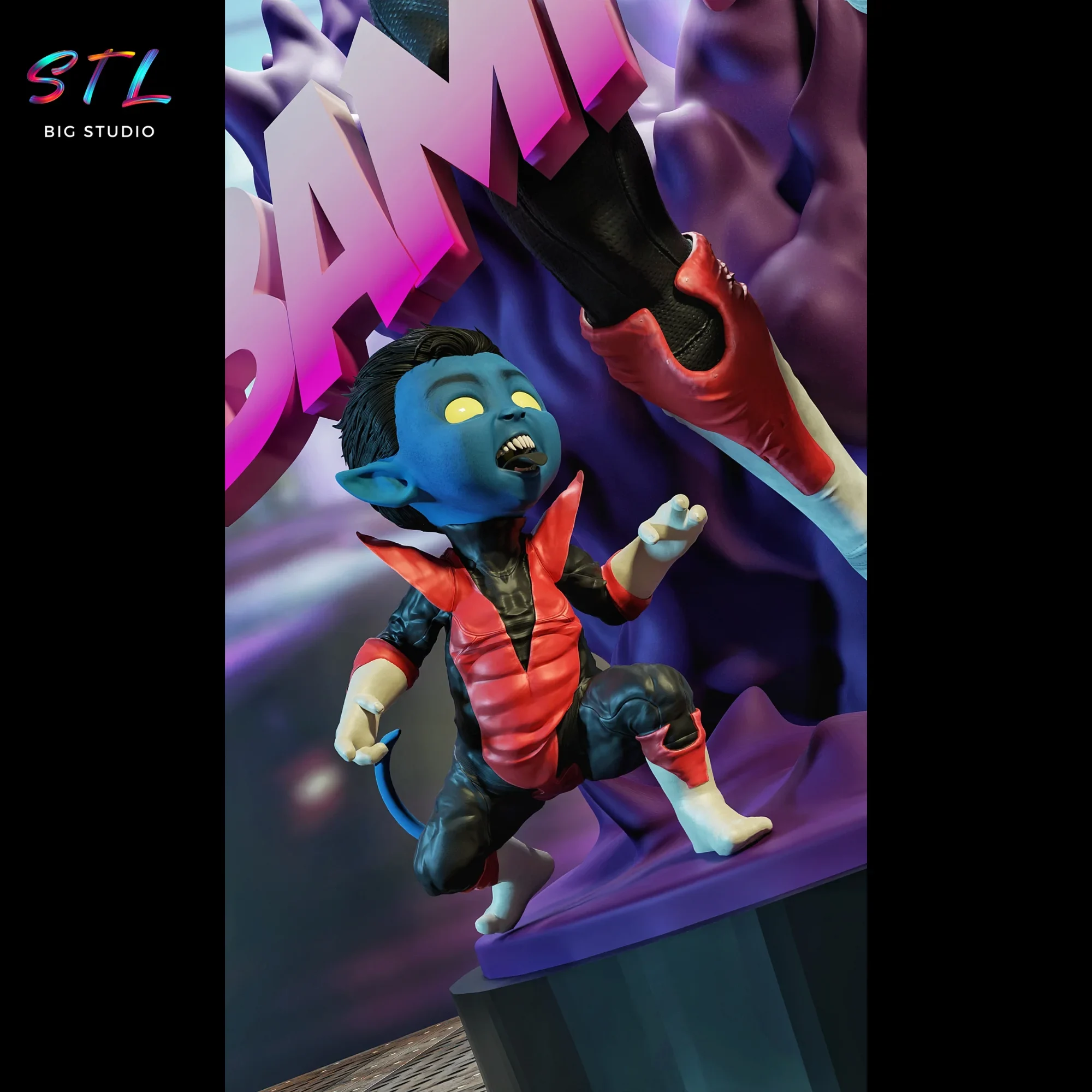 nightcrawler stl para impresion 3d figura marvel xmen nightcrawler stl para impresion 3d figura marvel xmen