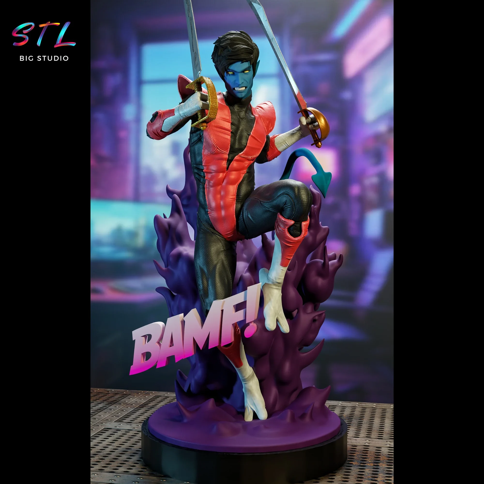 nightcrawler stl x-men impresion 3d nightcrawler stl x-men impresion 3d