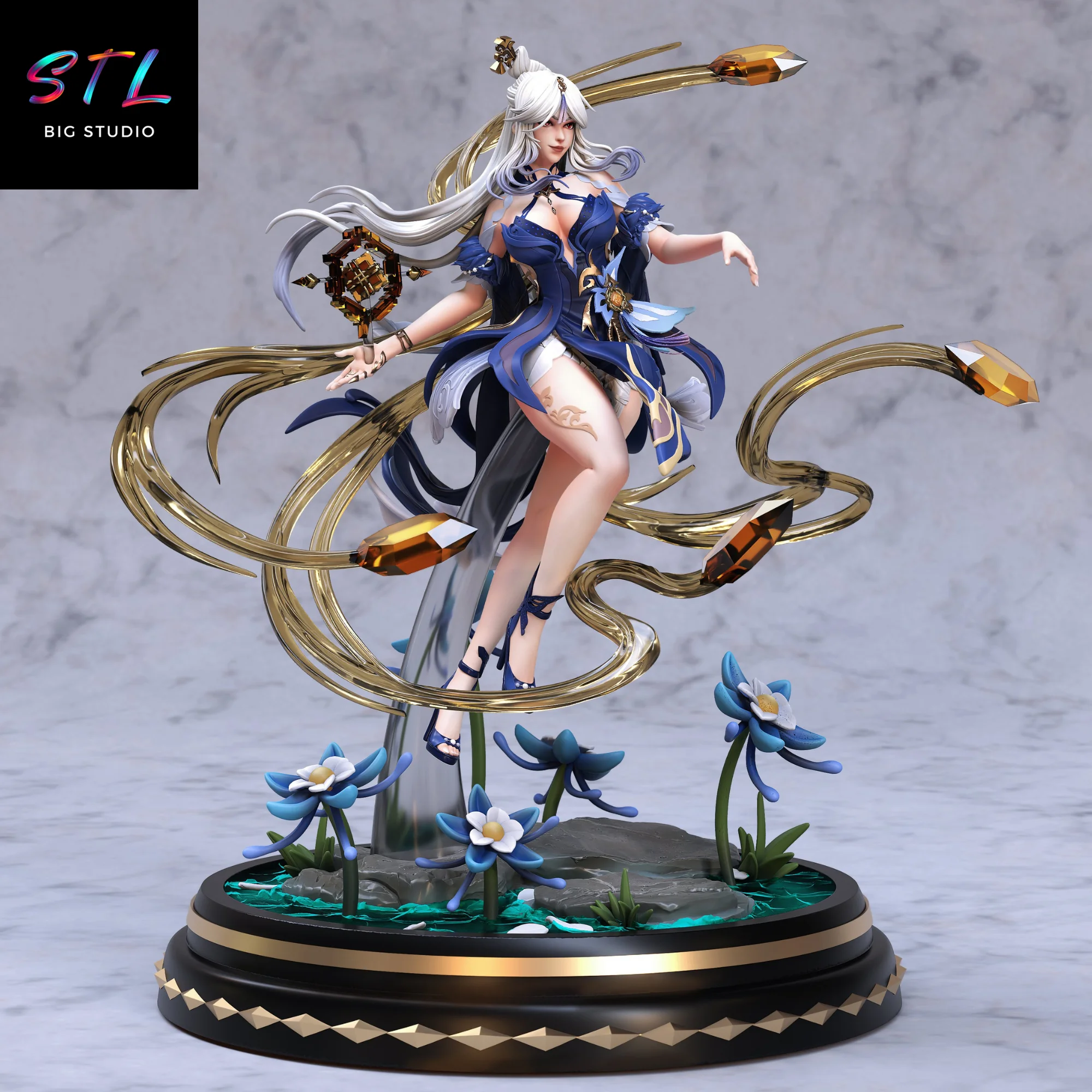 ningguang stl genshin impact impresion 3d