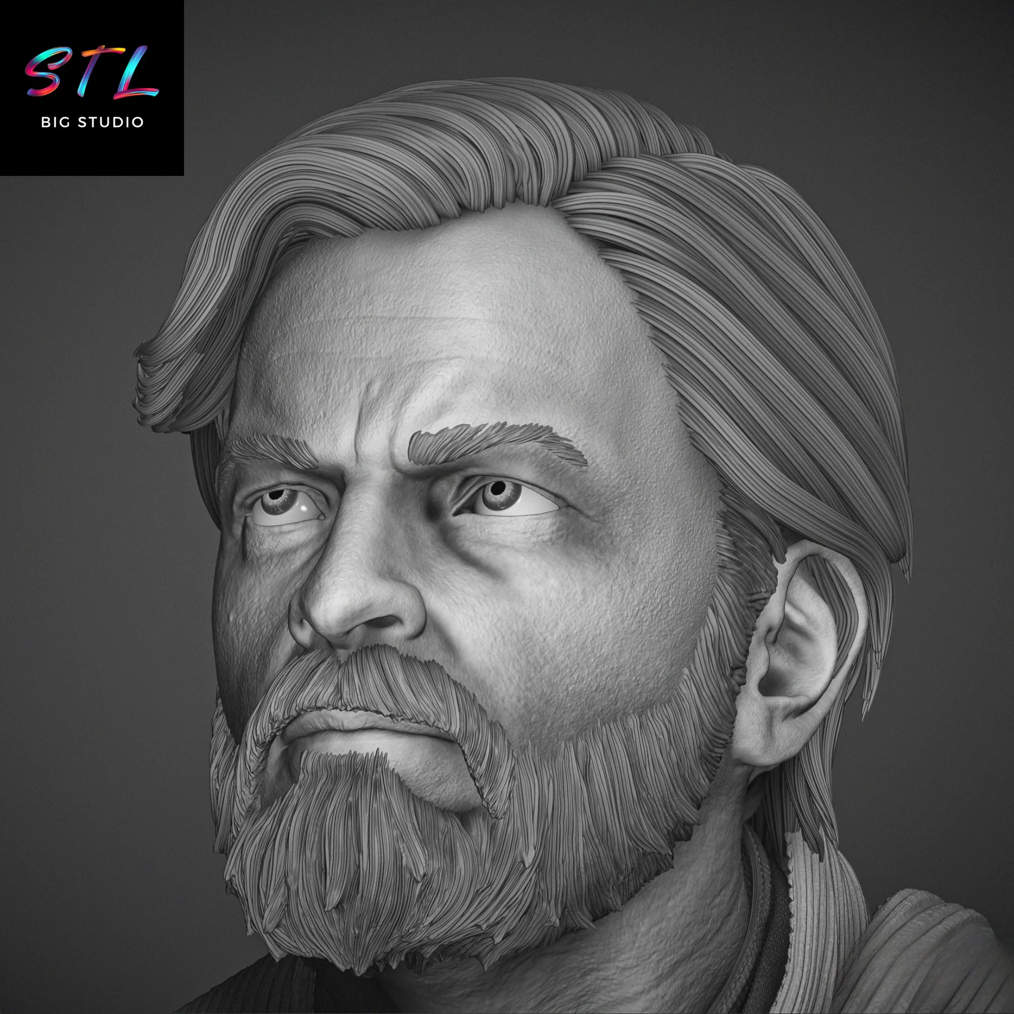 obi wan stl star wars impresion 3d obi wan stl star wars impresion 3d