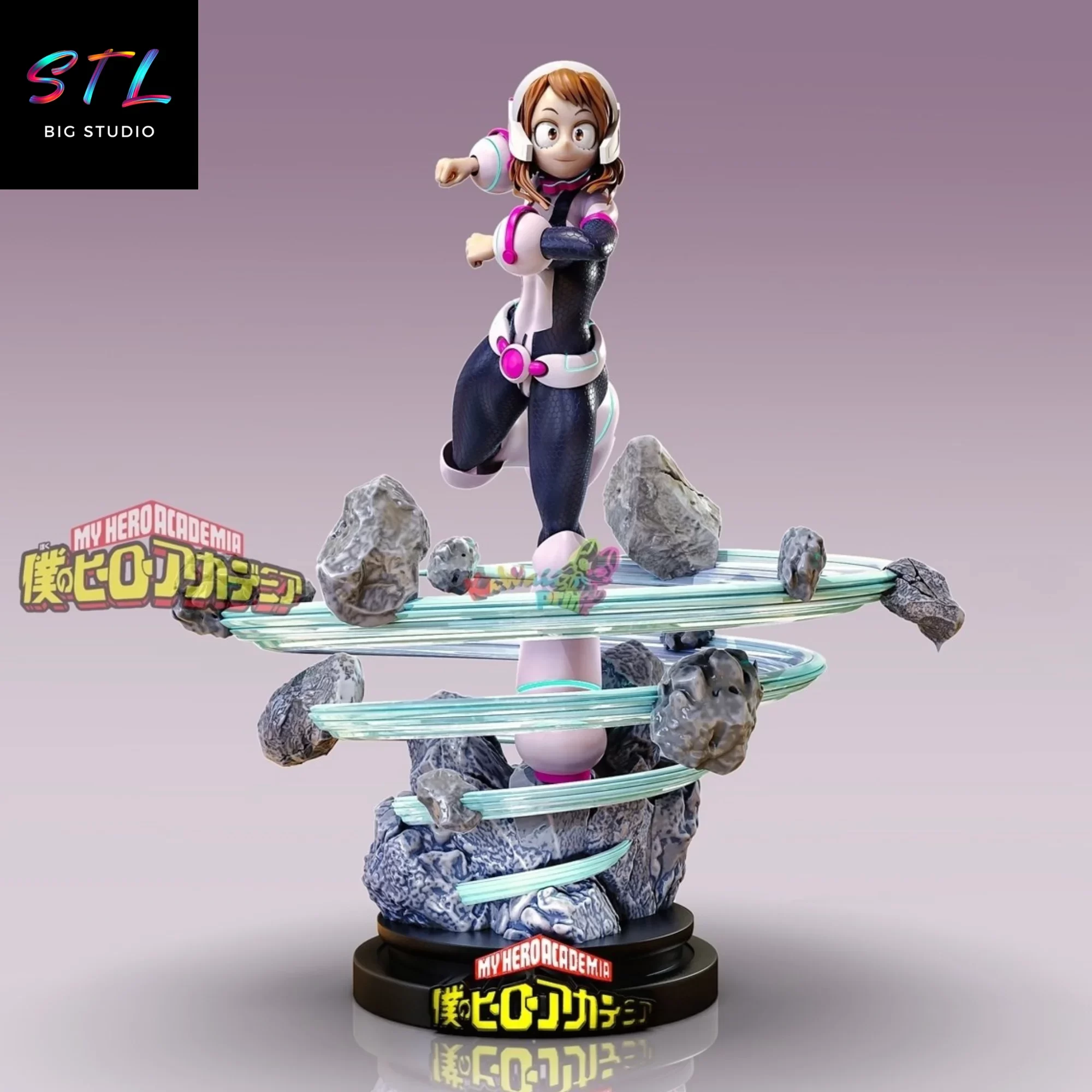ochako uraraka stl my hero academia impresion 3d