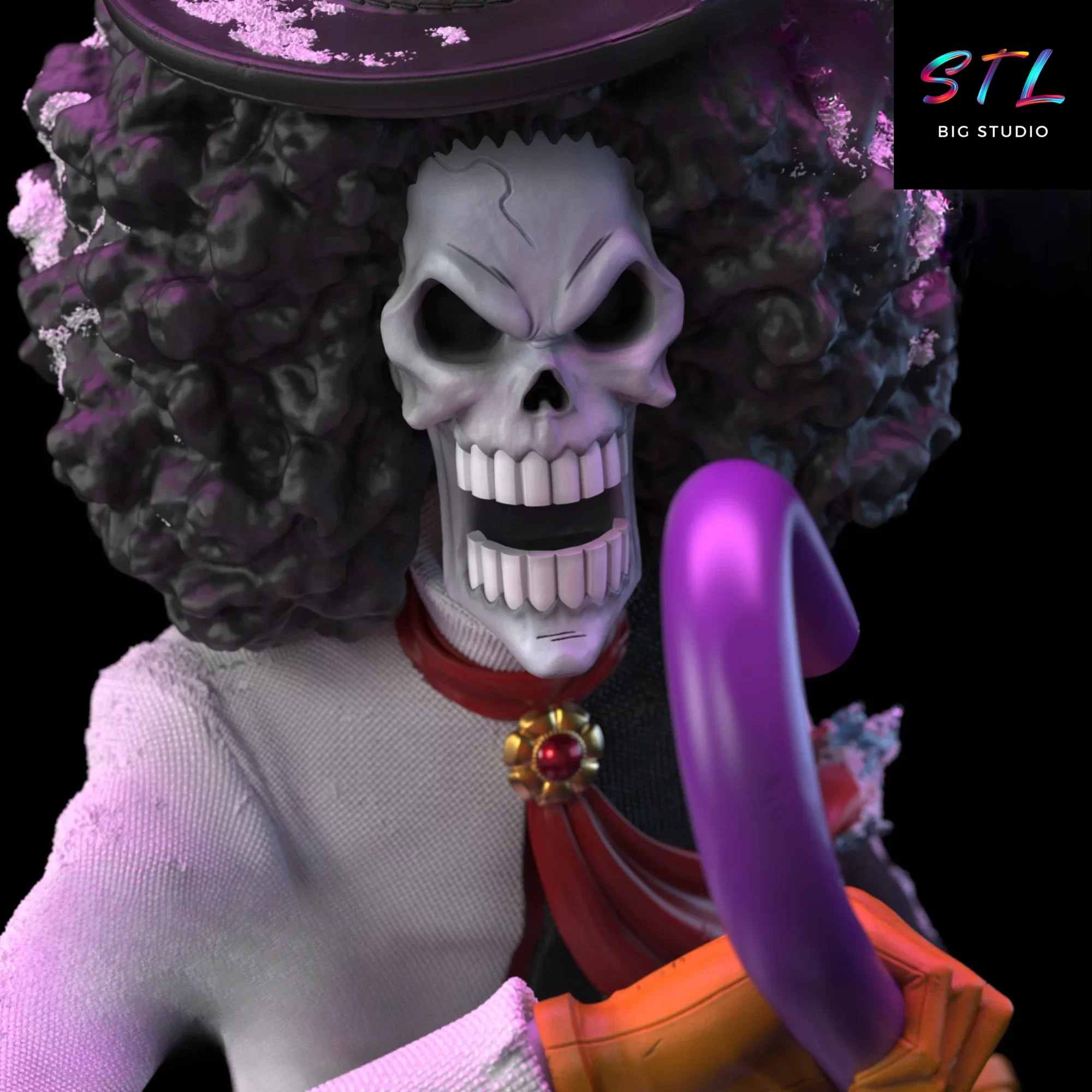 one piece stl brook impresion 3d figuras anime one piece stl brook impresion 3d figuras anime