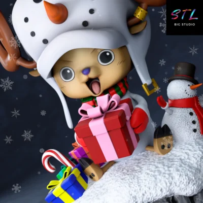 one piece stl chopper navidad impresion 3d