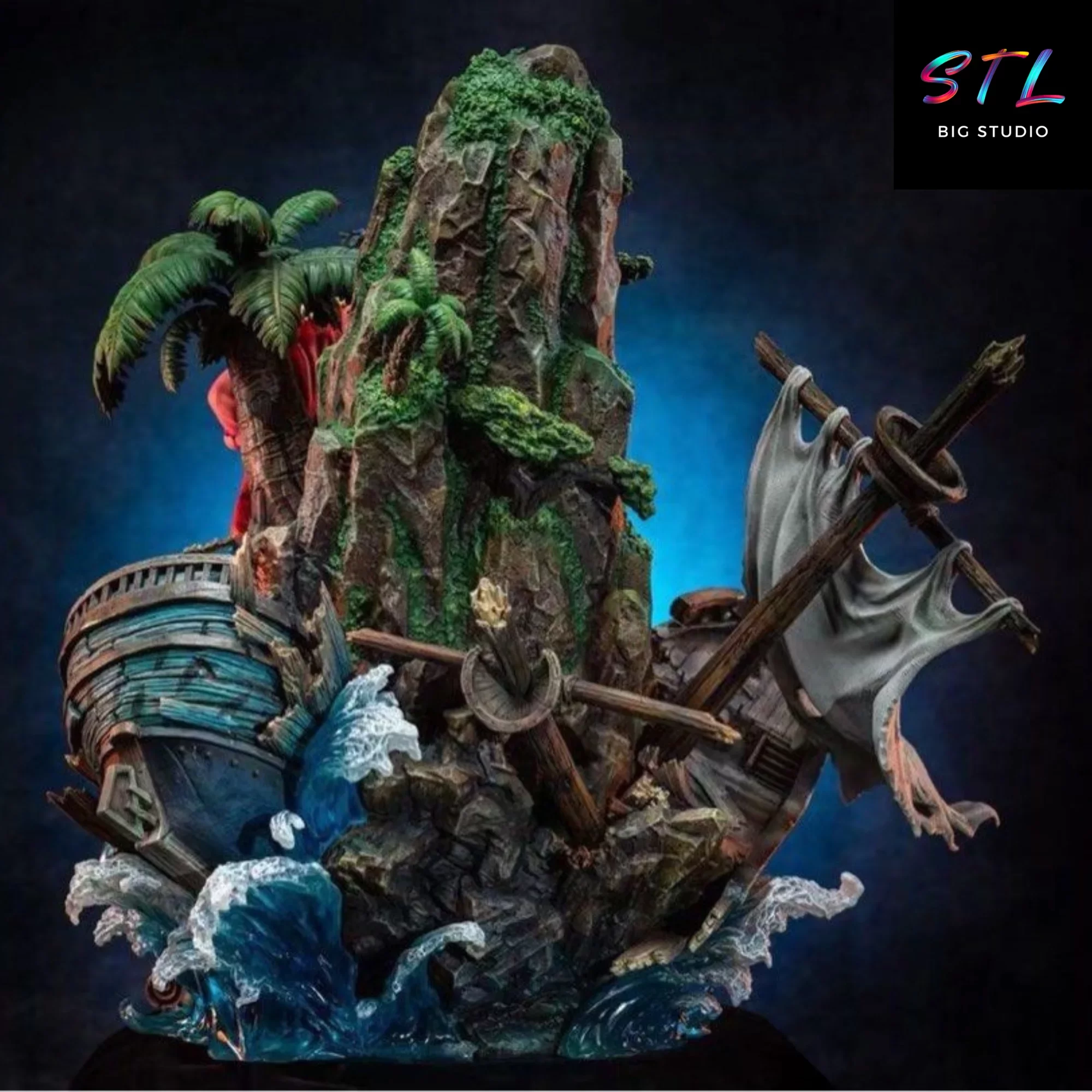 one piece stl gol d roger diorama anime impresion 3d one piece stl gol d roger diorama anime impresion 3d