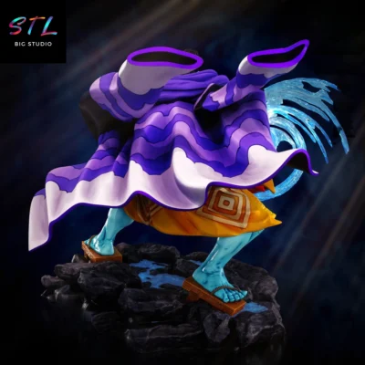 one piece stl jinbe figura impresion 3d