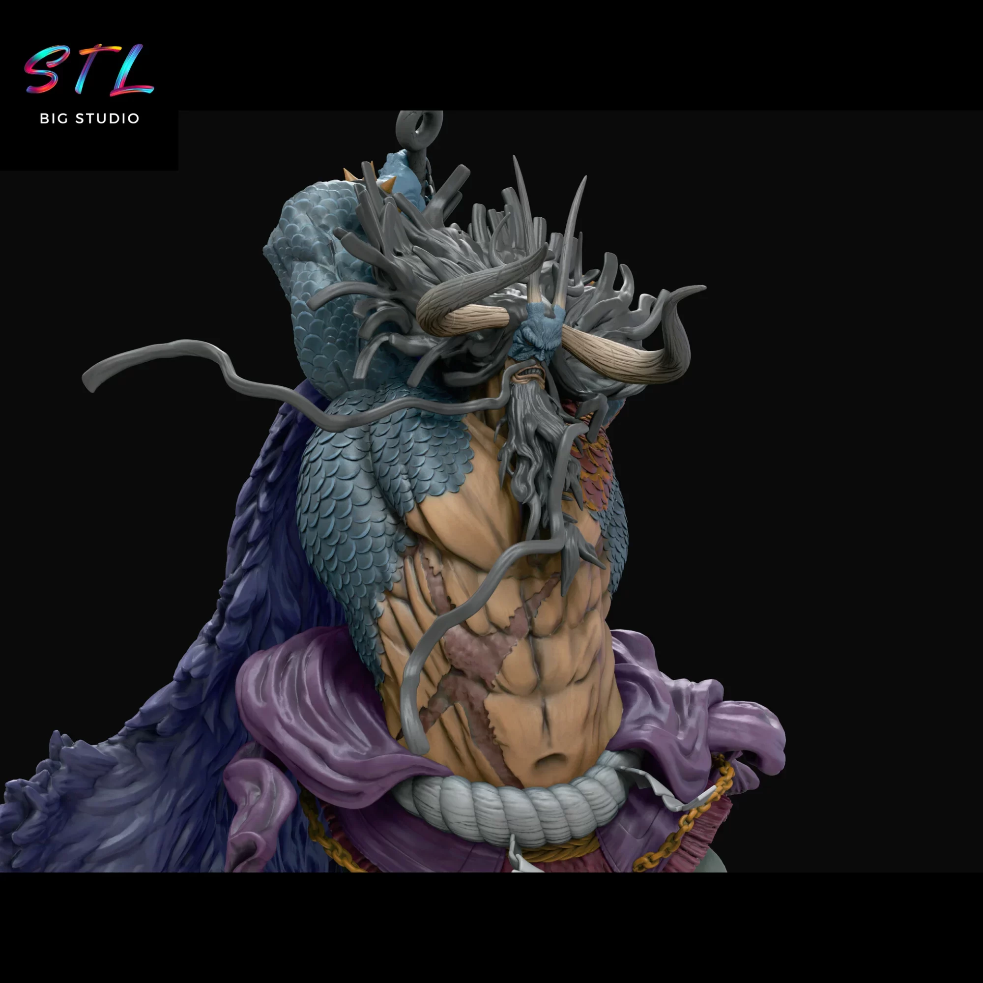 one piece stl kaido impresion 3d one piece stl kaido impresion 3d