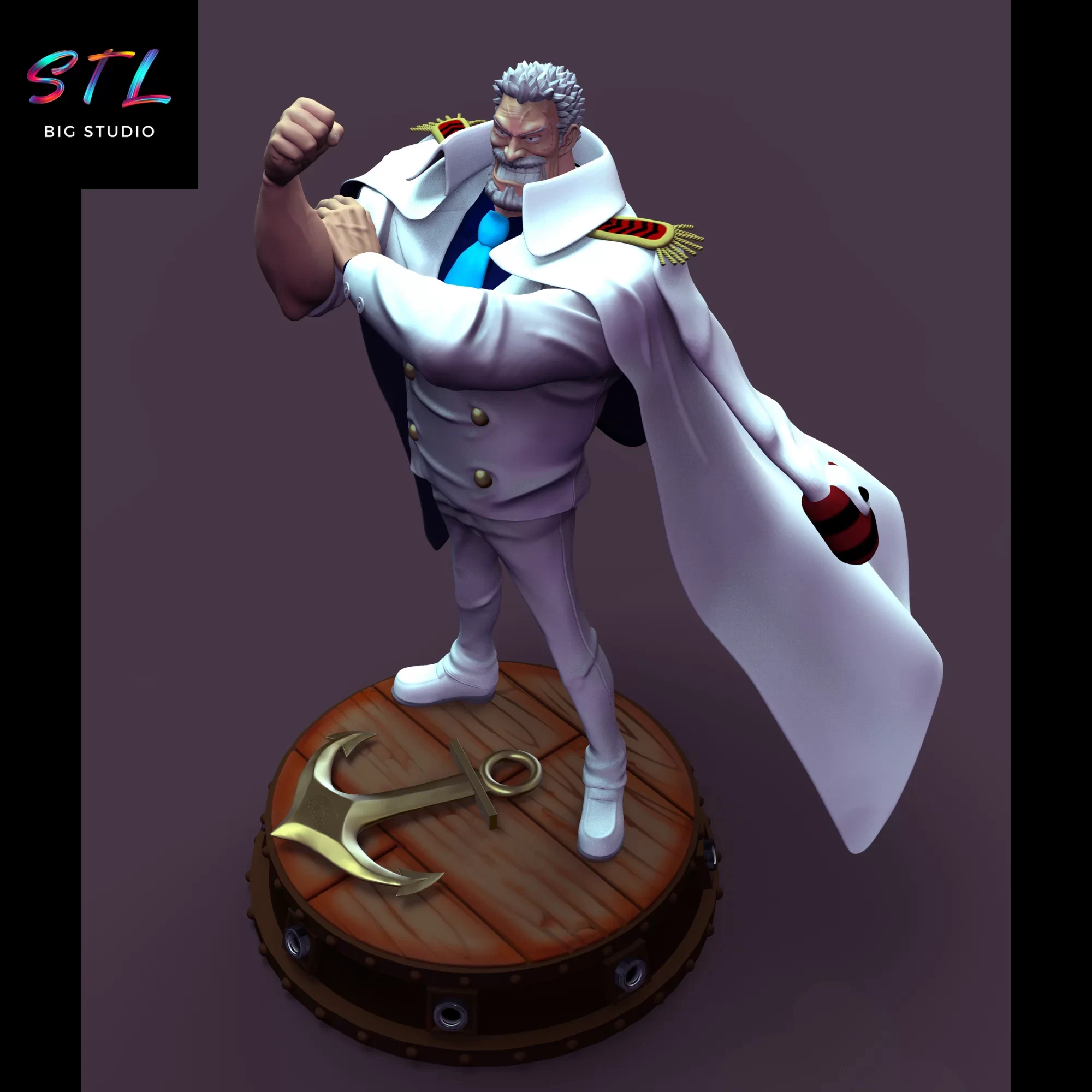 one piece stl monkey d garp 3d one piece stl monkey d garp 3d