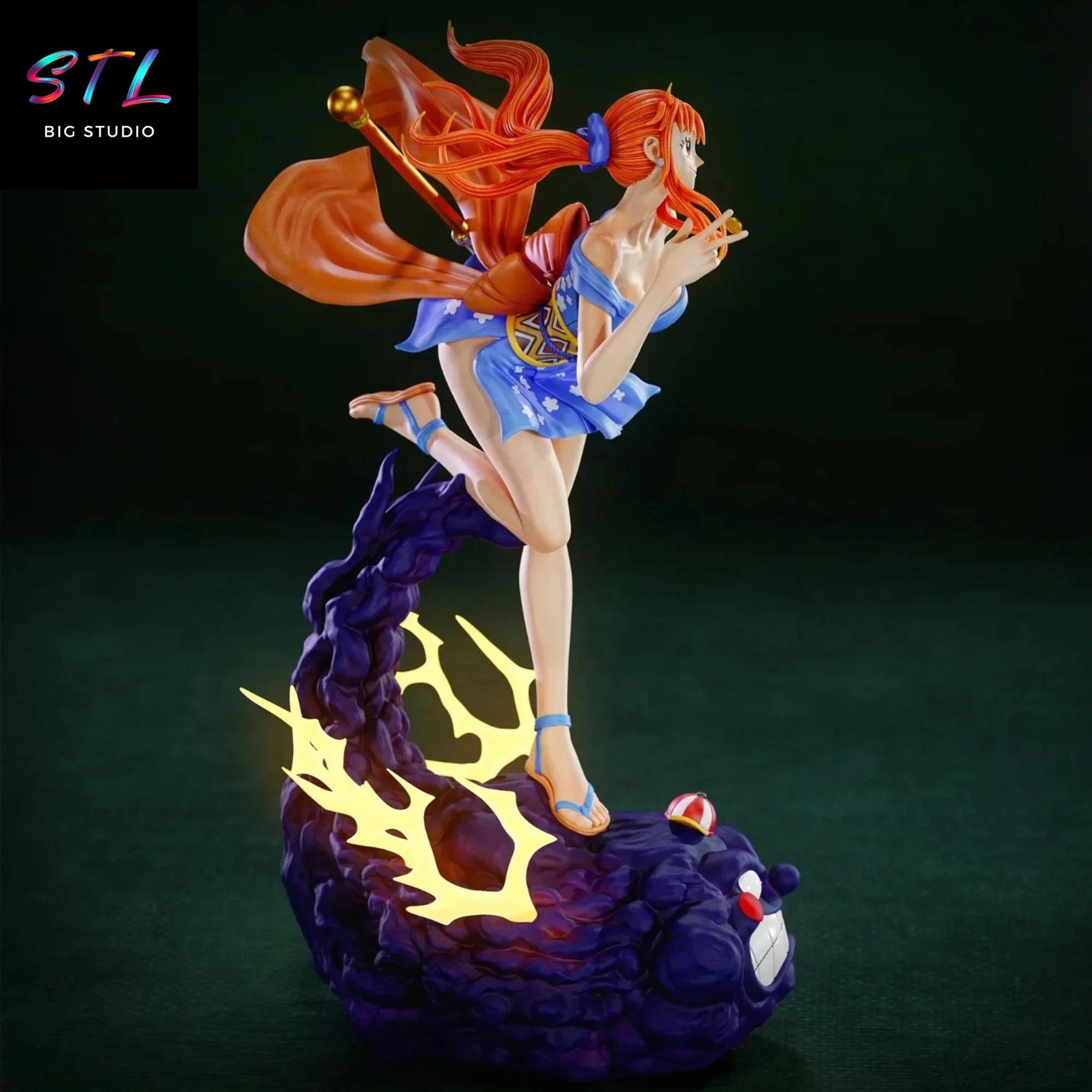one piece stl nami y zeus wano para impresion 3d one piece stl nami y zeus wano para impresion 3d
