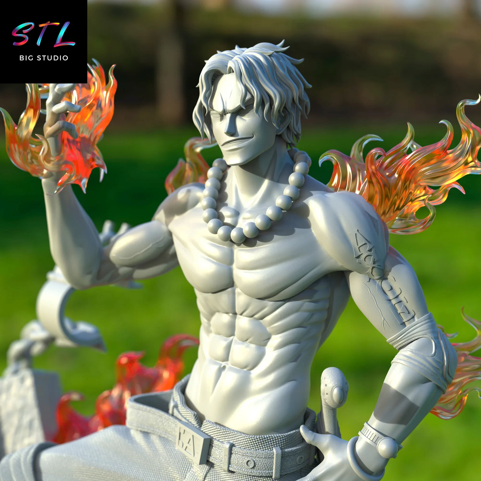 one piece stl portgas d ace 3d one piece stl portgas d ace 3d