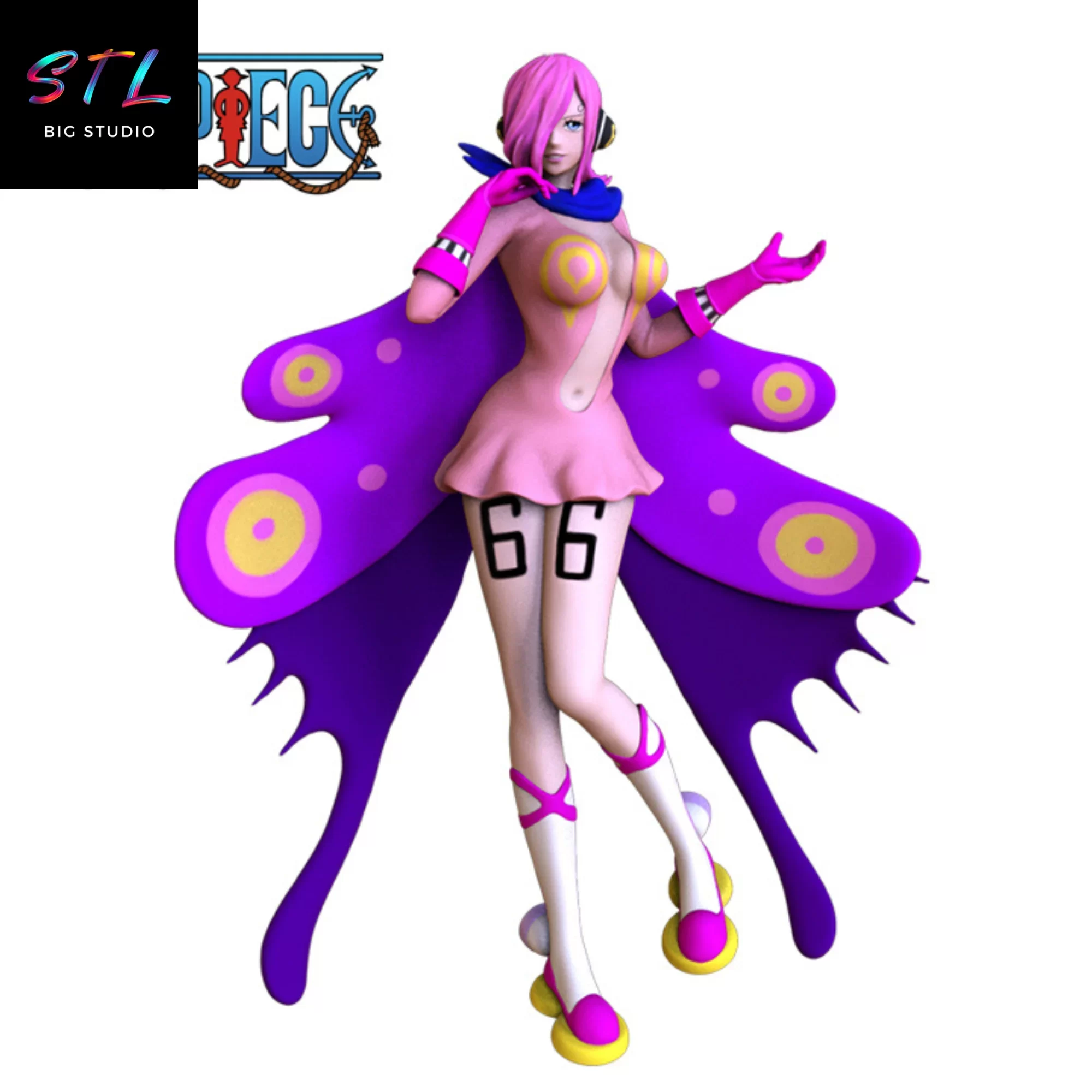 one piece stl reiju figura impresion 3d one piece stl reiju vinsmoke figura impresion 3d