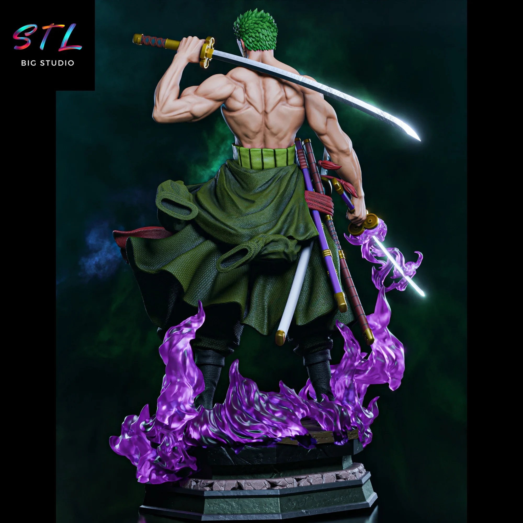 one piece stl roronoa zoro figura para imprimir en 3d one piece stl roronoa zoro figura para imprimir en 3d