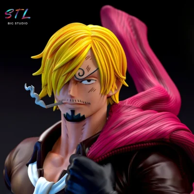 one piece stl sanji figura impresion 3d