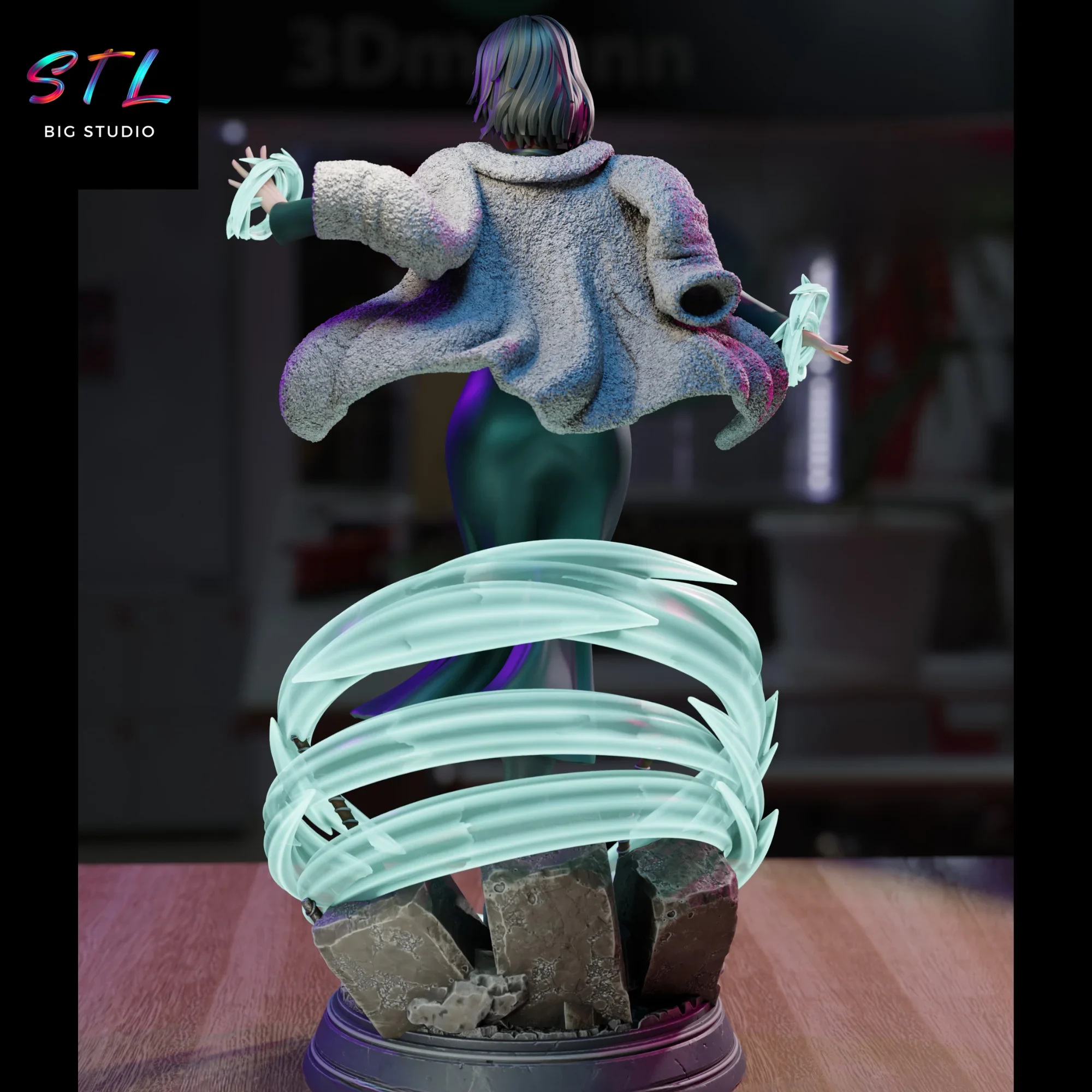 one punch man stl fubuki impresion 3d one punch man stl fubuki impresion 3d